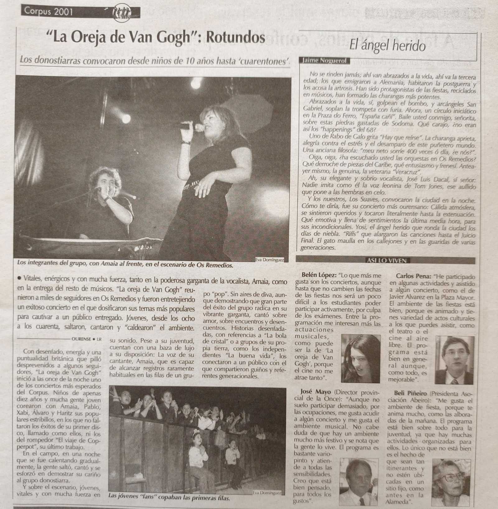 Concierto de "La Oreja de Van Gogh".