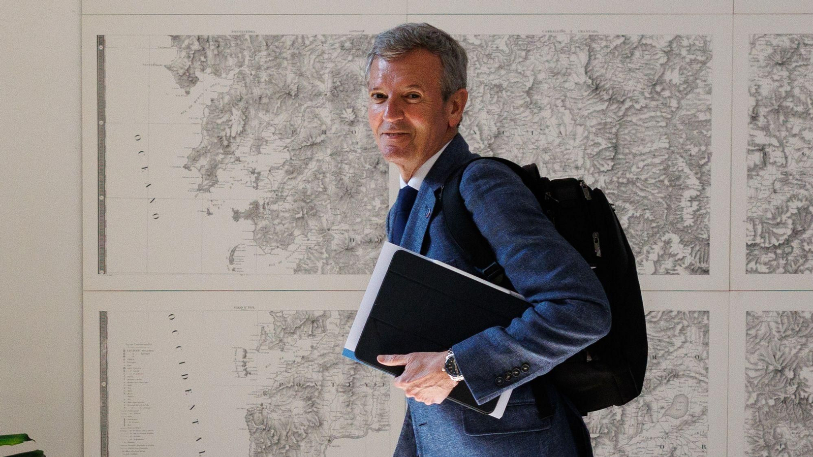 Alfonso Rueda tras la celebración del Consello de la Xunta.