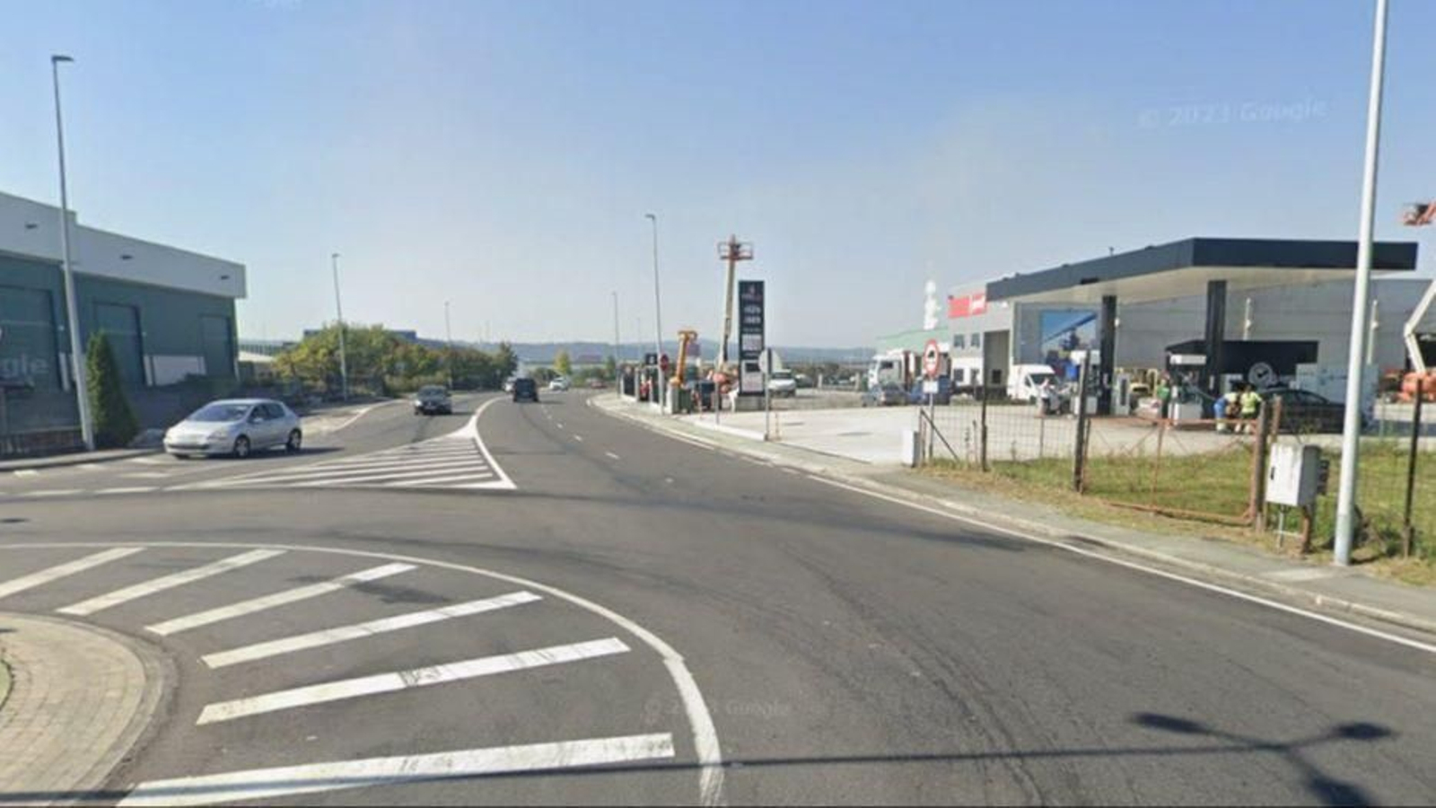 Zona en la que ocurrió el accidente en San Cibrao das Viñas