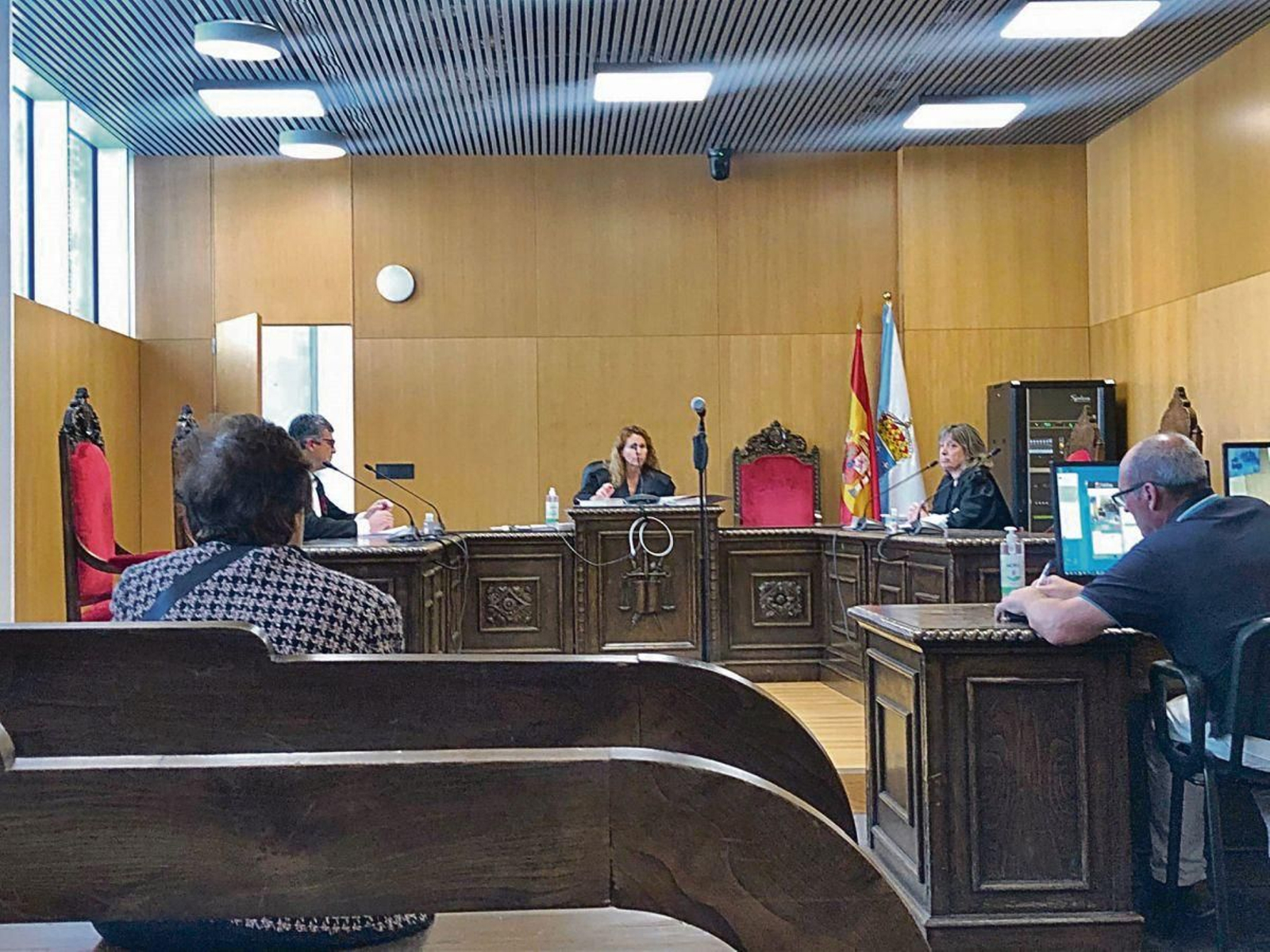 La acusada en el Penal 1, ayer.