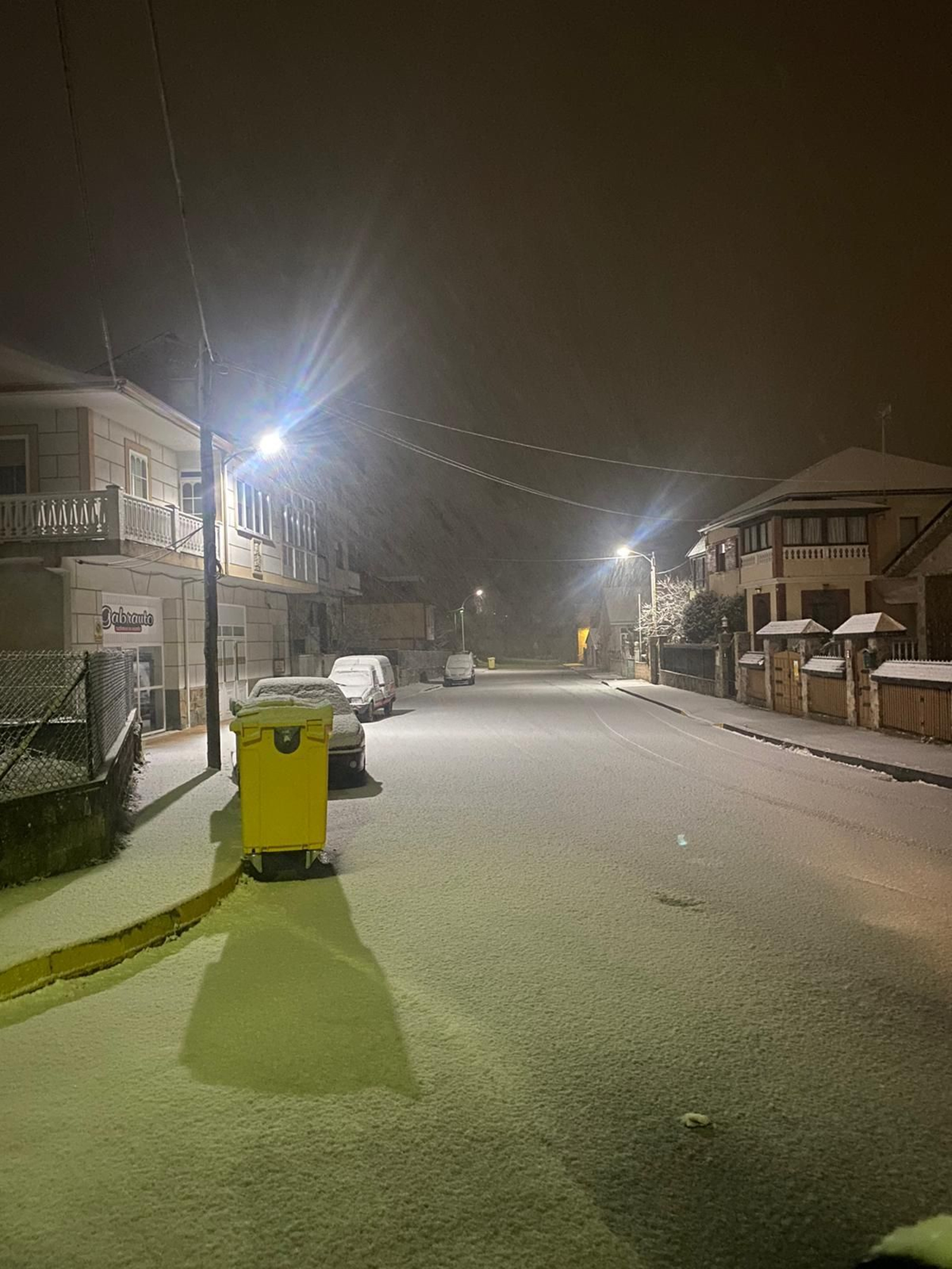 Nieve en la provincia de Ourense
