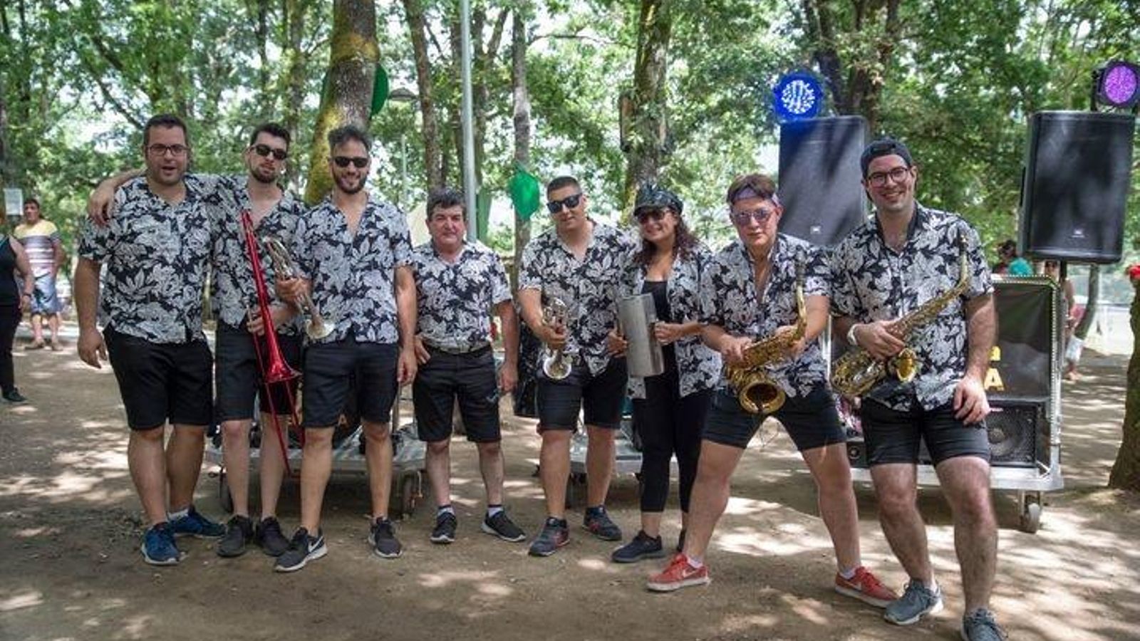 ARNOIA (CAMPO DA FESTA). 04/08/2018. OURENSE. Festa do Pemento de Arnoia 2018.FOTO: ÓSCAR PINAL.Charanga Europa.