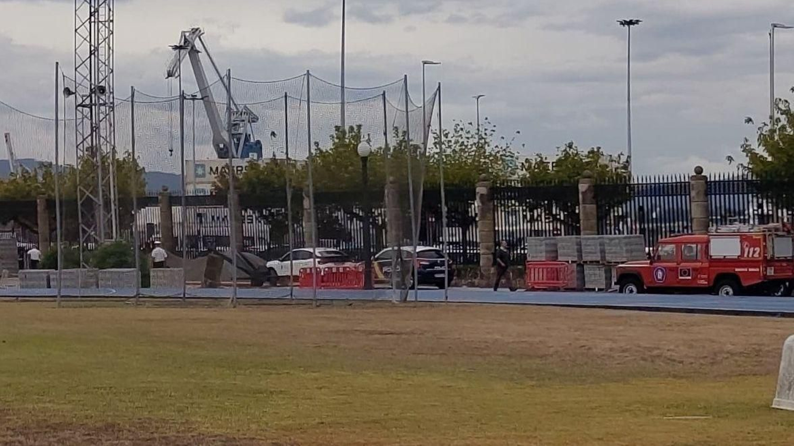 La Policía Nacional y el 112, en la Escuela Naval Militar de Marín.