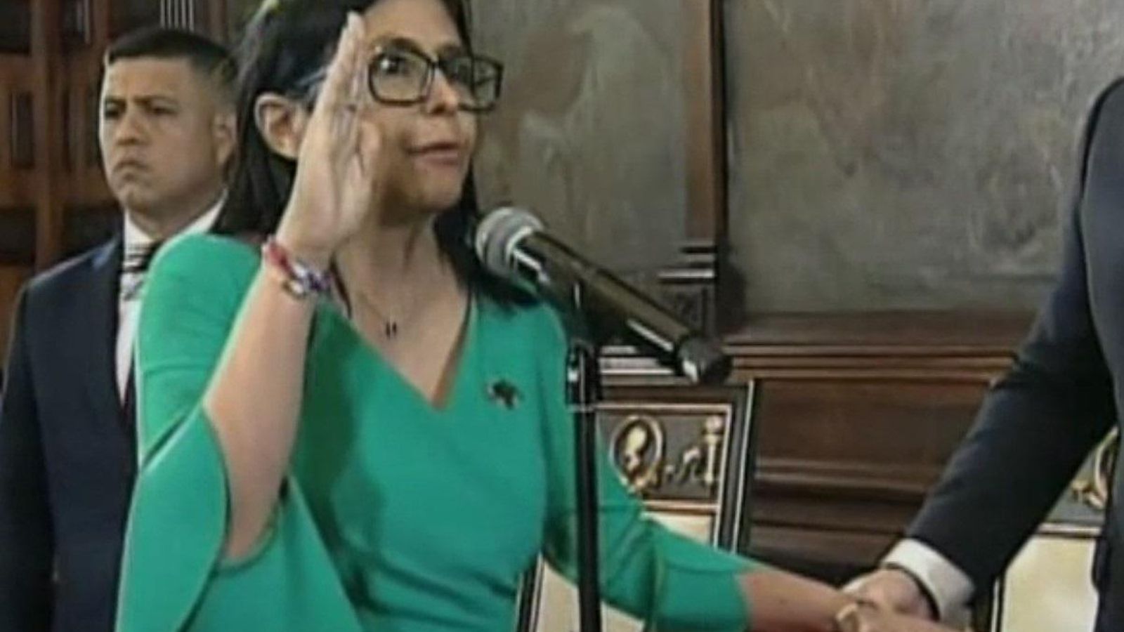 Momento de la jura del cargo