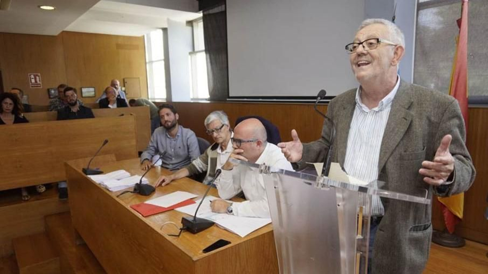 Xosé  Manuel Pazos foi ata o final alcalde de Cangas e home do teatro.