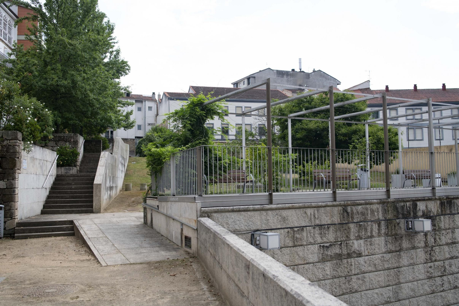 Los cerrados Jardines de As Burgas