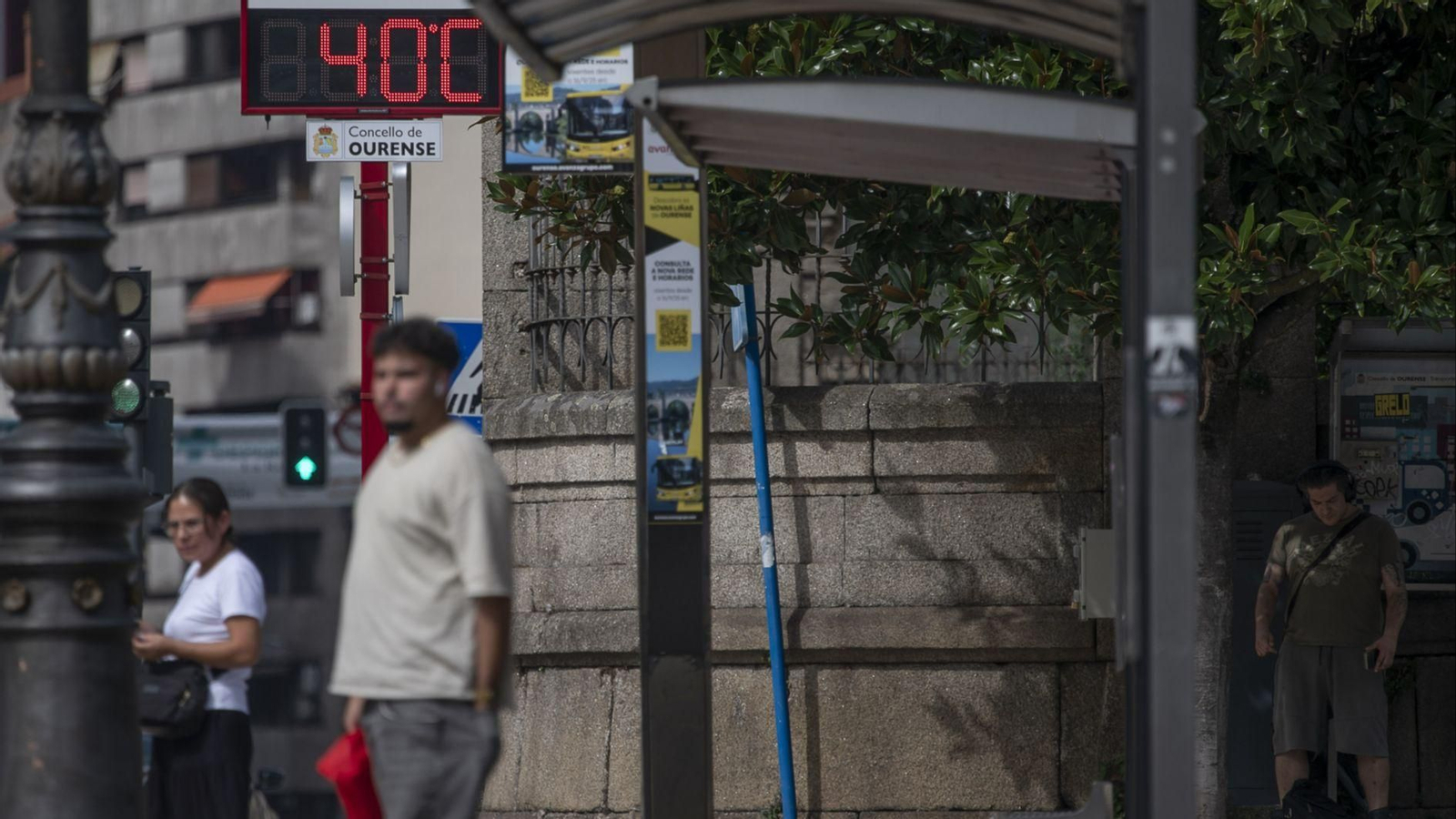 Los termómetros marcaron hasta 40 grados en la ciudad de Ourense.