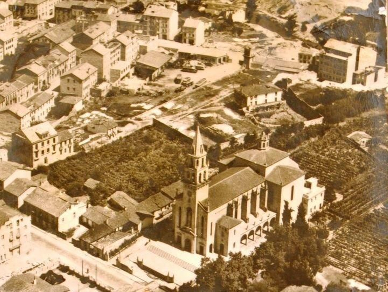 Imagen aérea de finales de los años 50 del siglo XX. (Foto de Pilar Núñez)