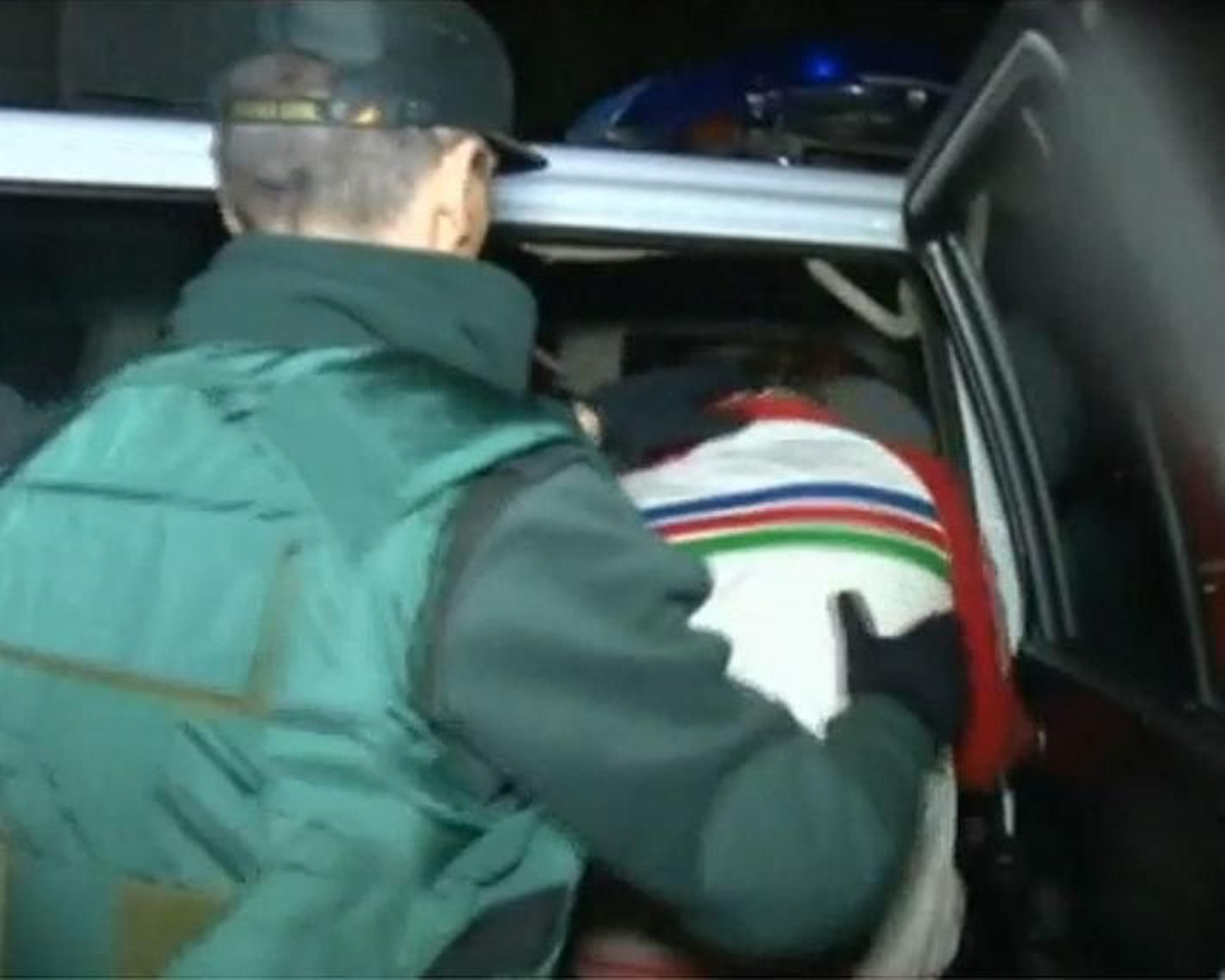 Imagen de las detenciones ocurridas durante la madrugada en varios domicilios de Vigo.