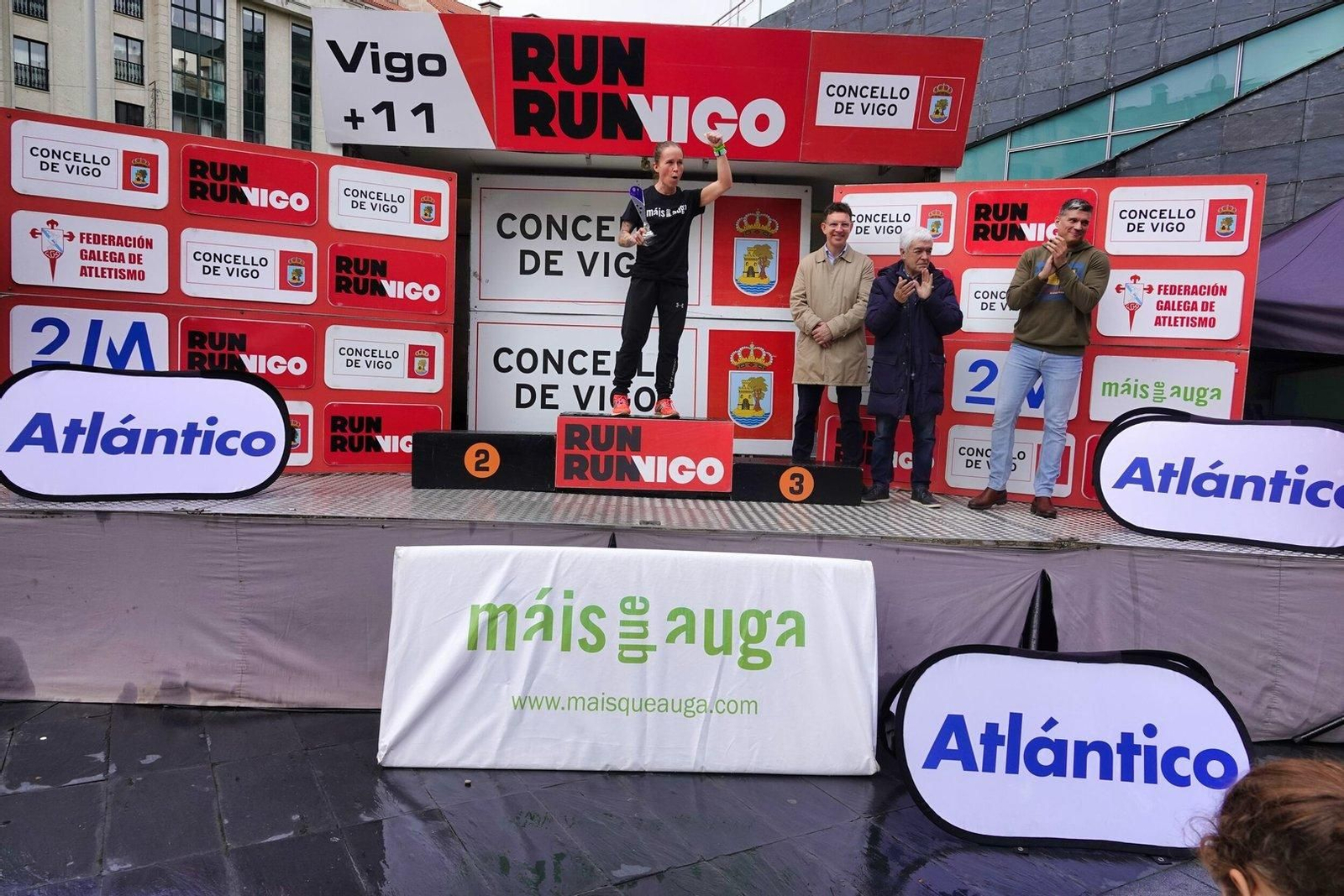 Premios de la carrera Vigo+11 en Coia.