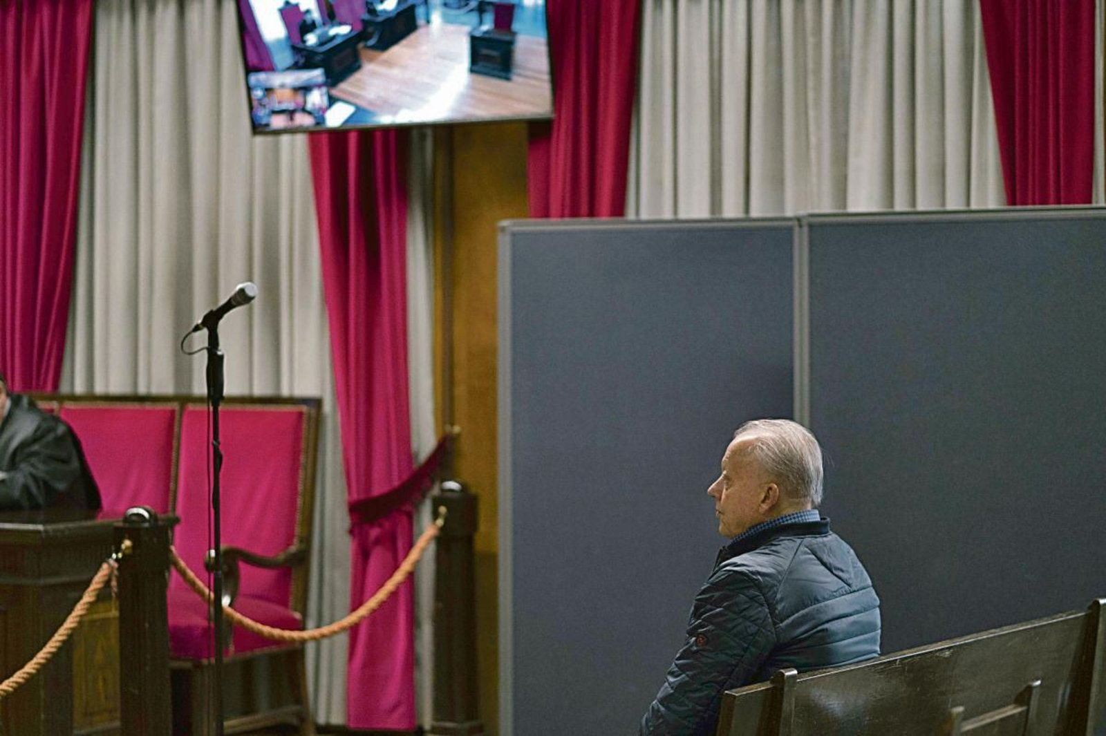 Florindo González, ayer en el juicio.