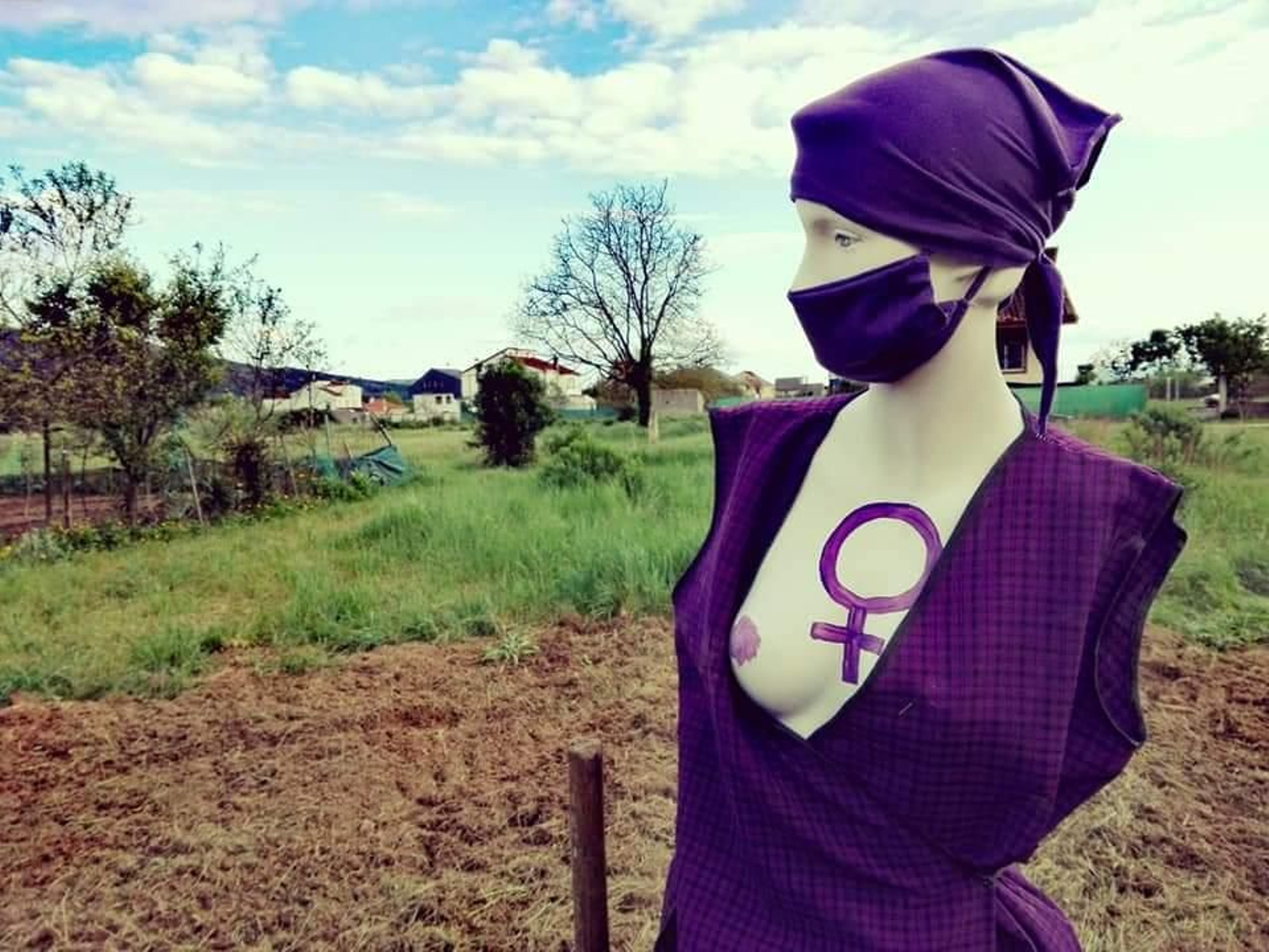 Imaxe reivindicativa da Asociación Feminista "Nosas".