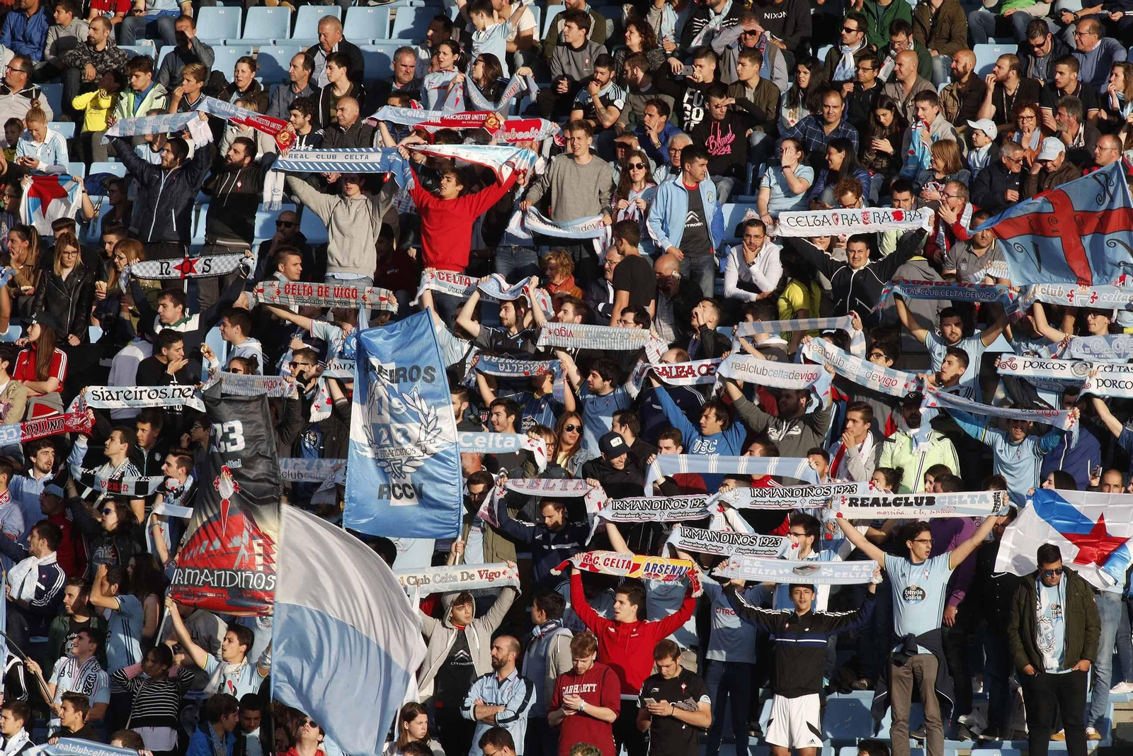 Las peñas del Celta no admiten las condiciones del Celta para la nueva grada de animación.
