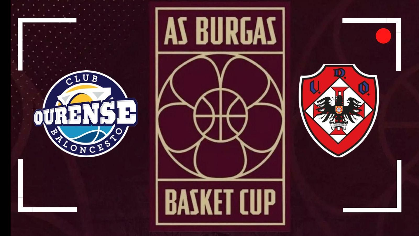 Partido entre el COB y el UD Oliveirense por un pase a la final de la As Burgas Basket Cup.