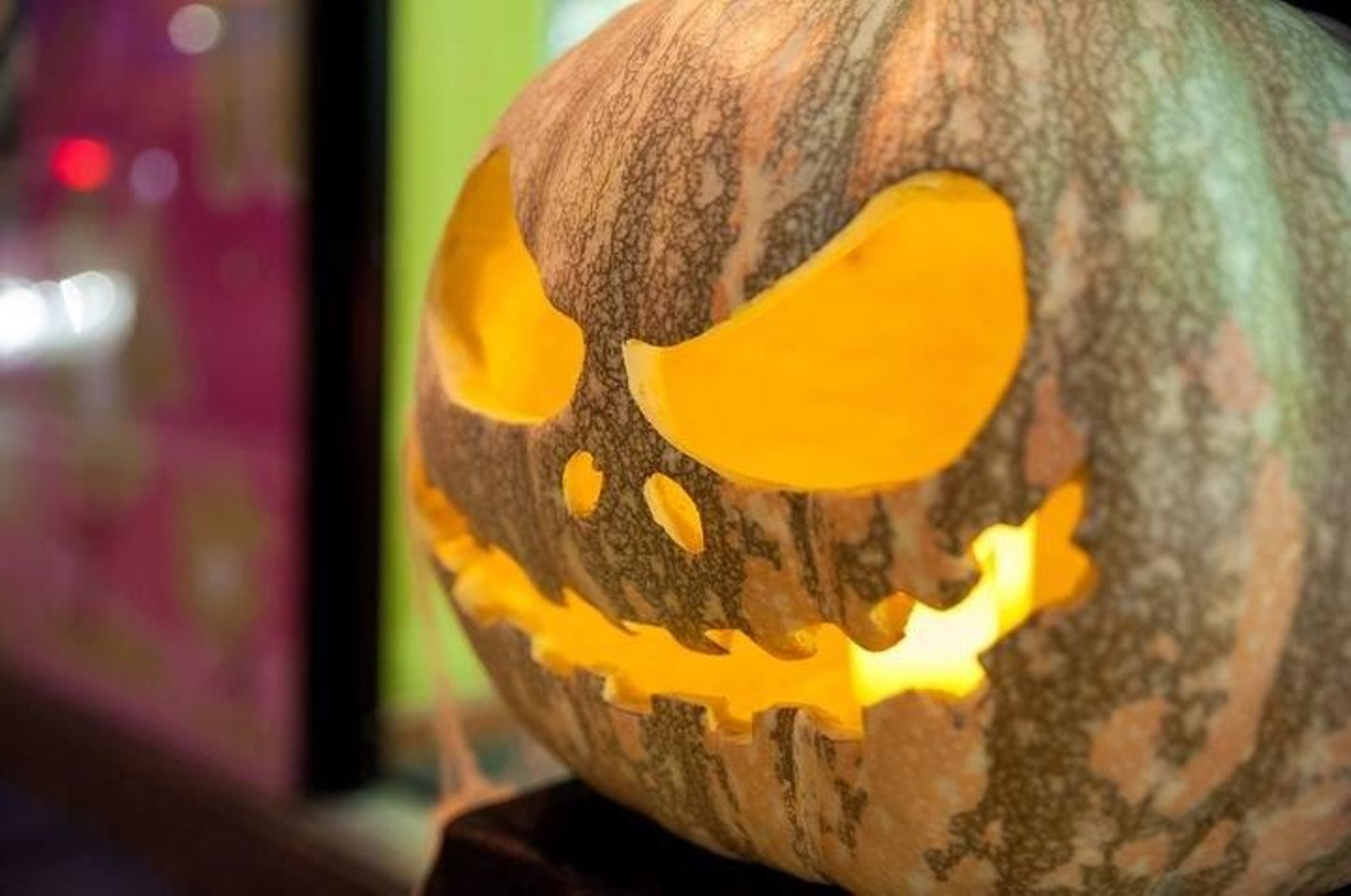 Una de las calabazas de Halloween.