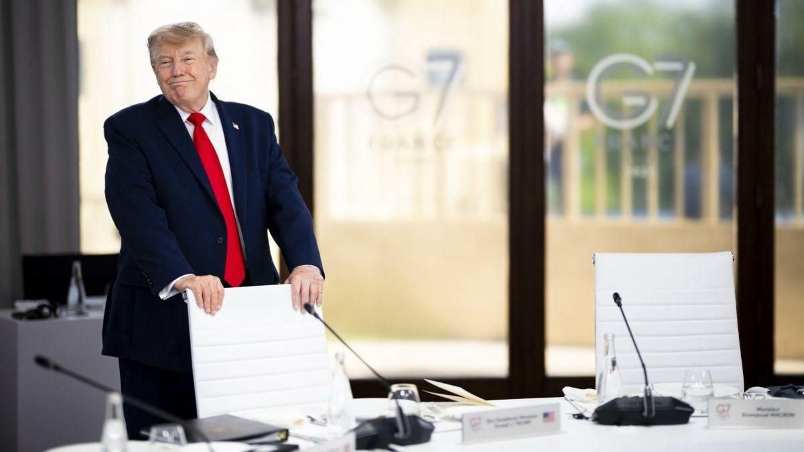 Donald Trump, la semana pasada en la cumbre del G7.