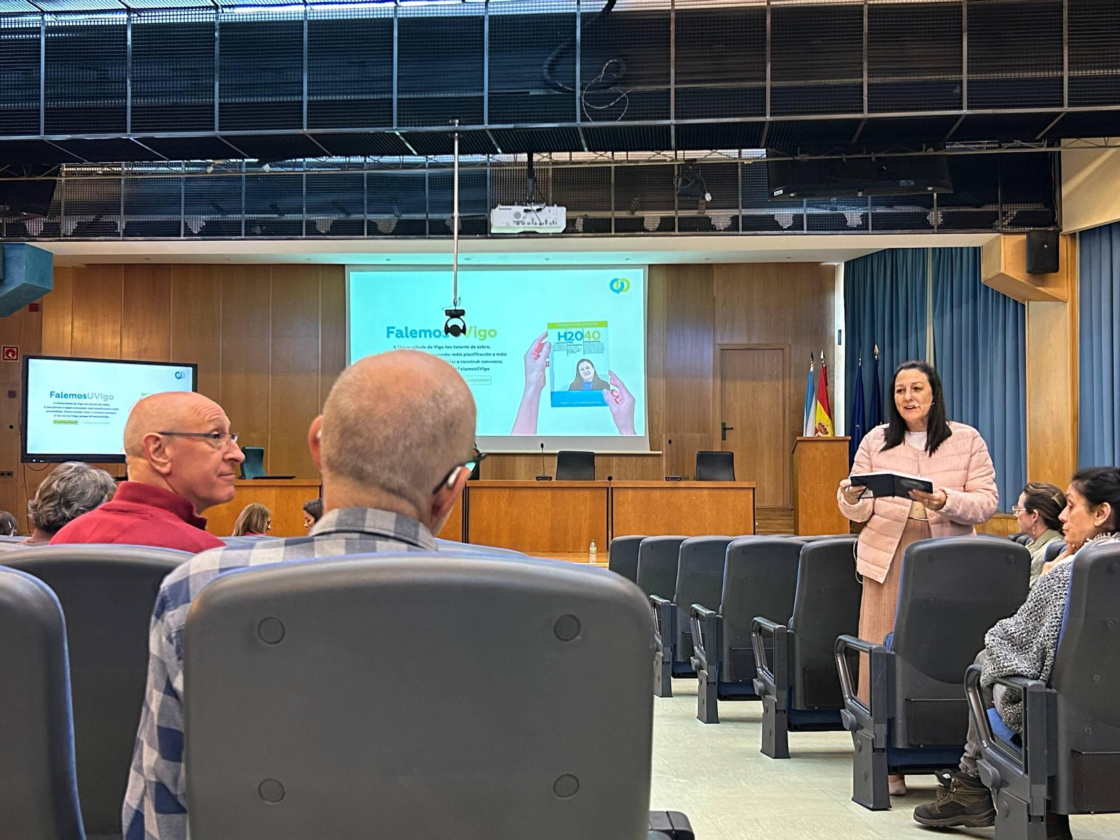 Rubio, ayer en el salón de actos de Ciencias Experimentales.