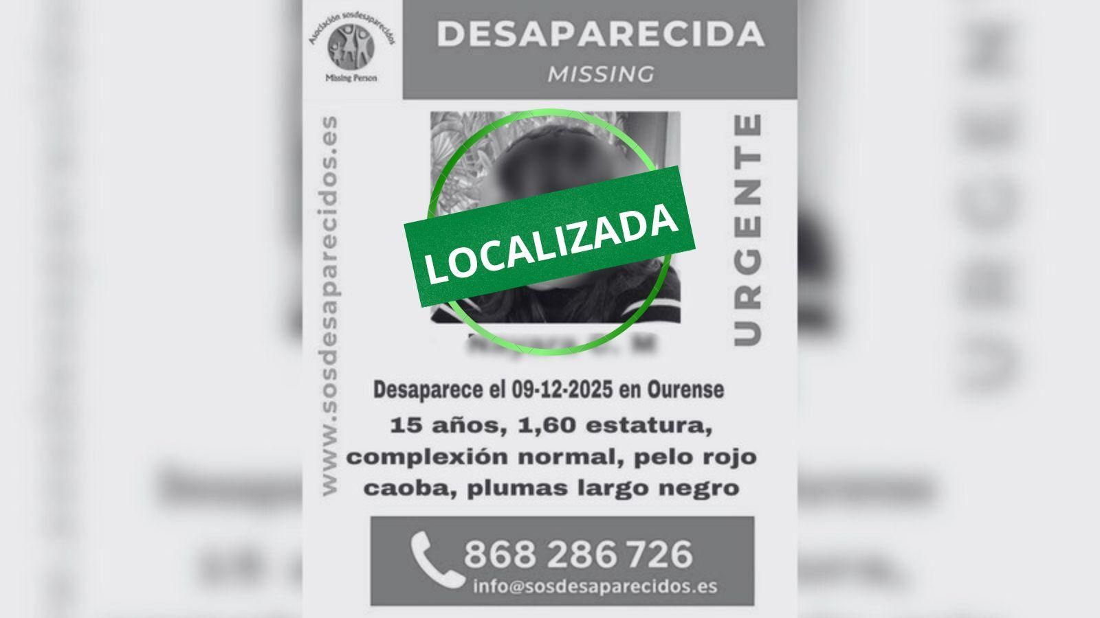 Localizan a salvo la menor de 15 años