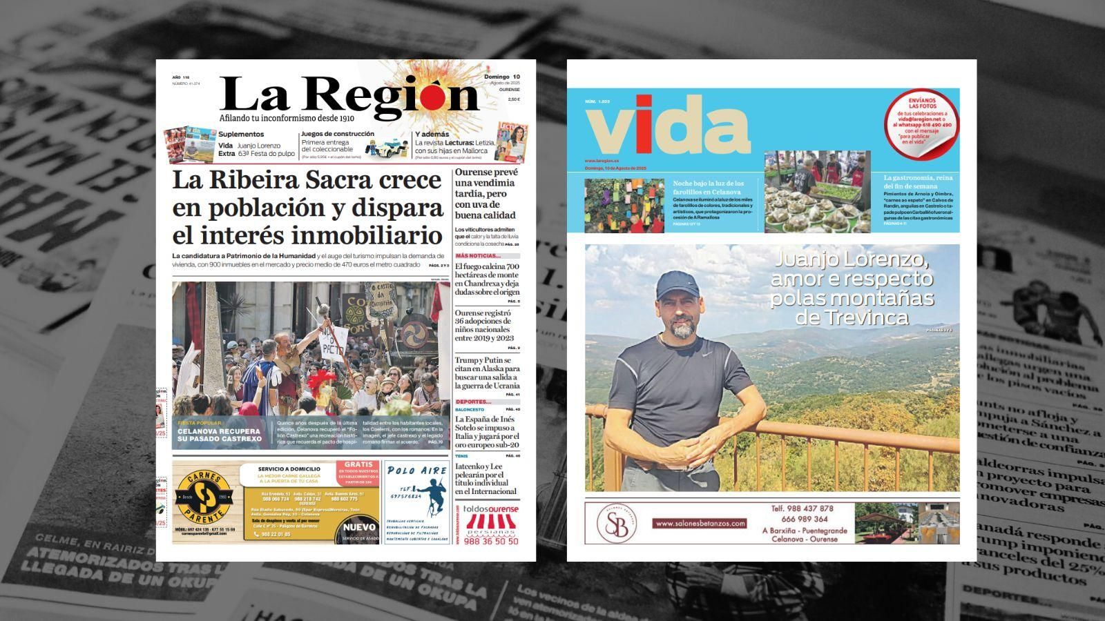 Las portadas de hoy de La Región