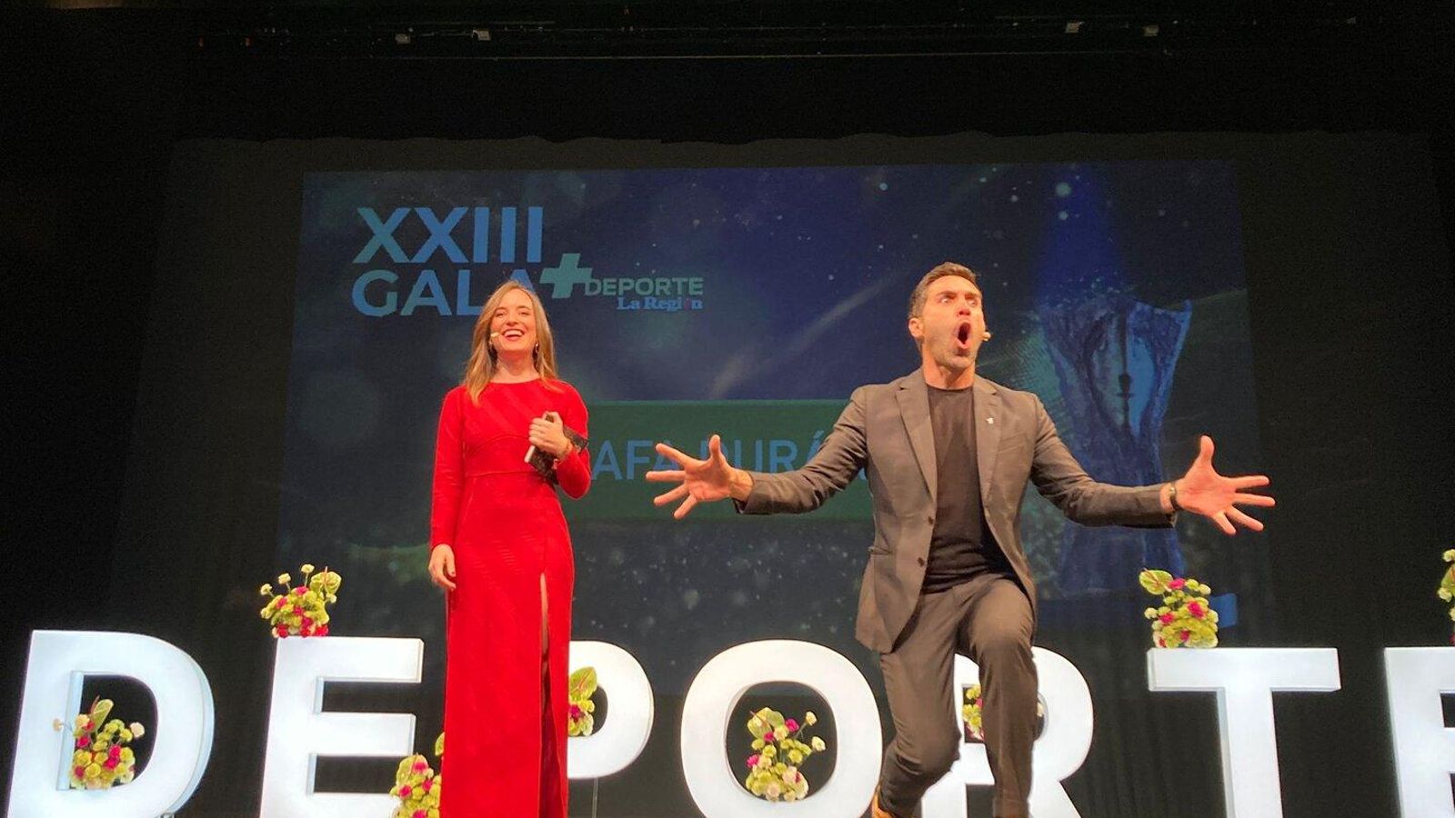 Patri Santana y Rafa Durán, presentadores de la Gala +Deporte.