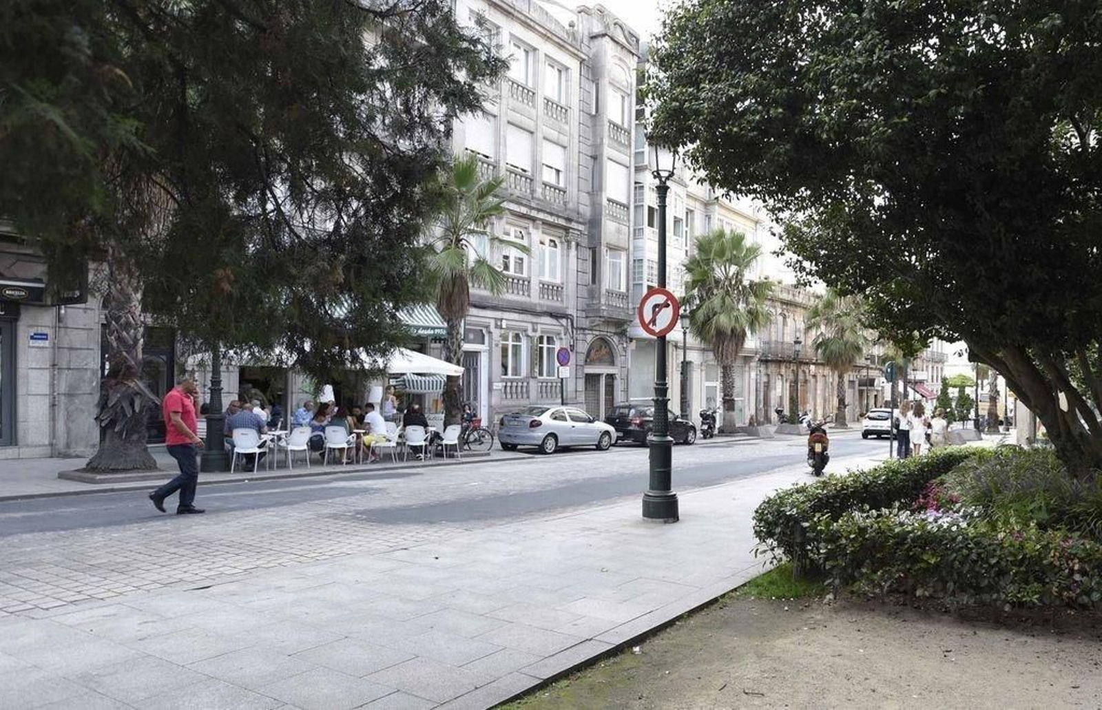 Una de las calles de Vigo.