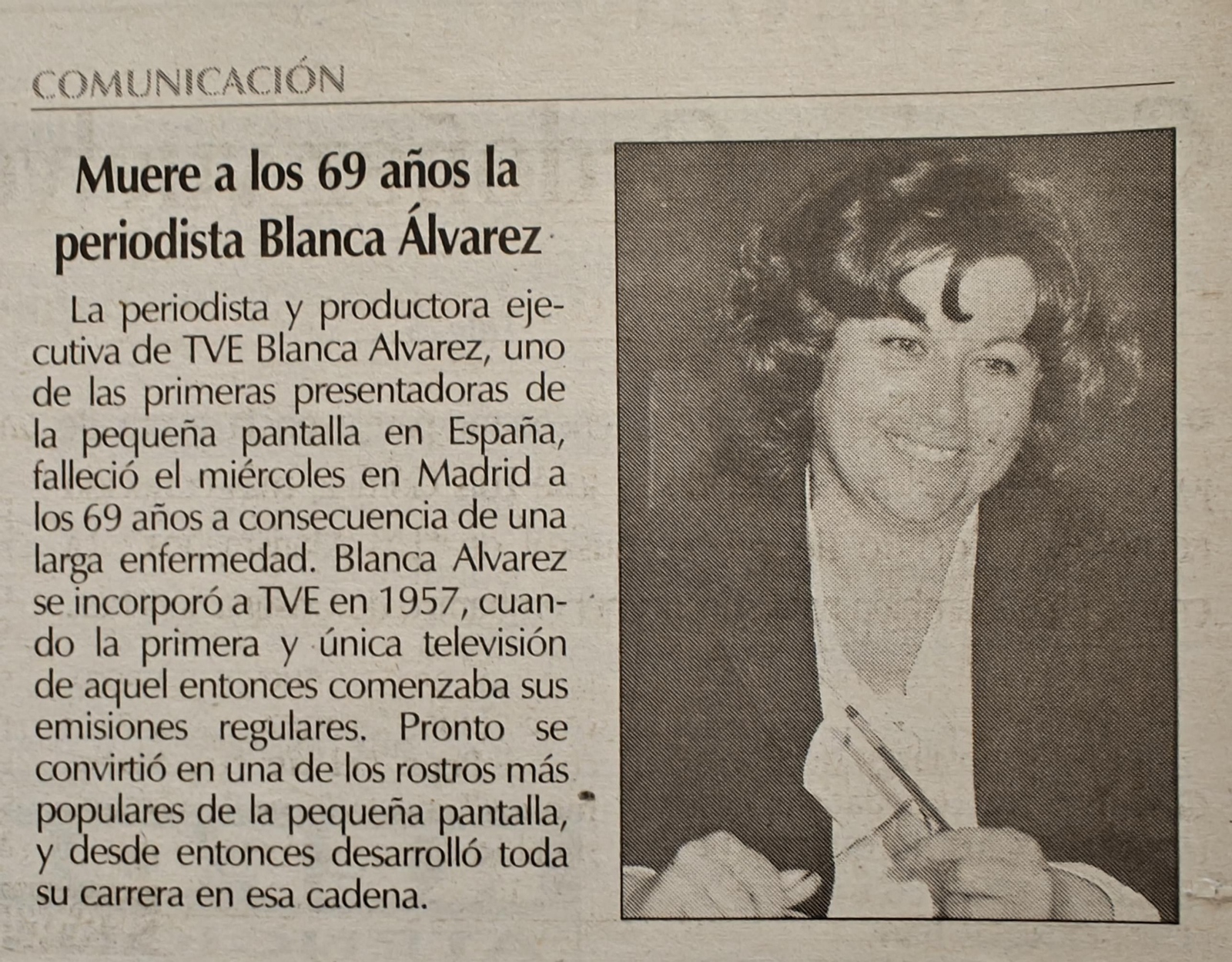 Imagen de un artículo escaneado de La Región del año 2000