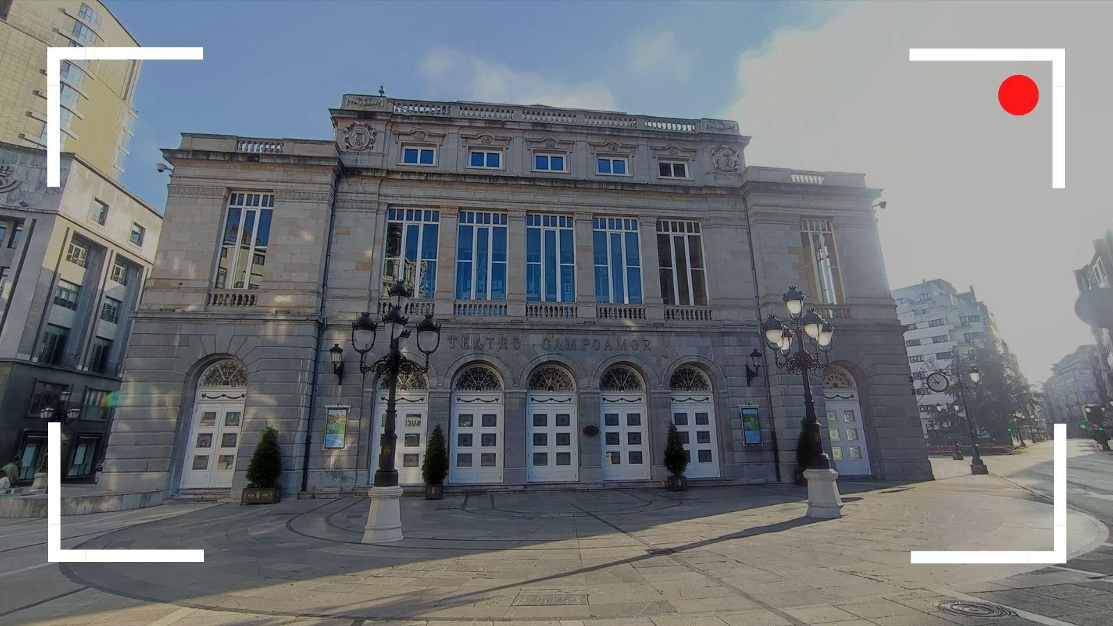 Fachada Teatro Campoamor, donde se celebran los Premios Princesa de Asturias, en Oviedo.