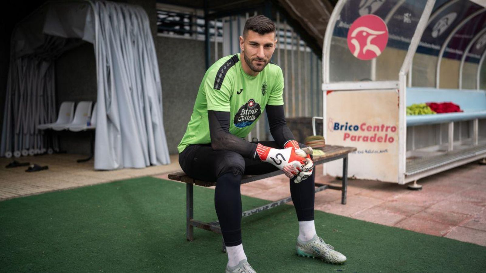 Álvaro Ratón, portero del Ourense CF.