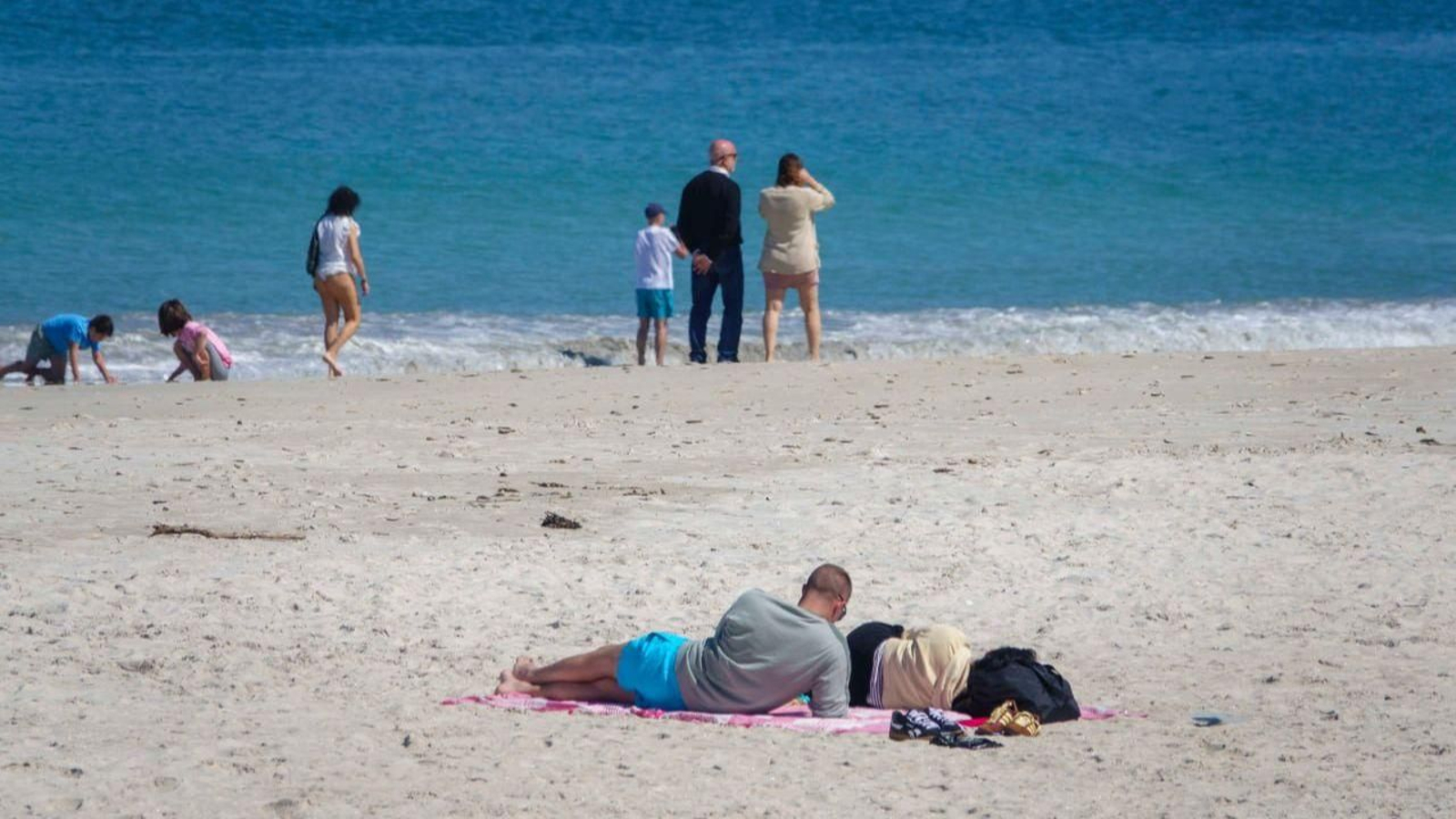 Ambiente en Samil esta pasada Semana Santa.