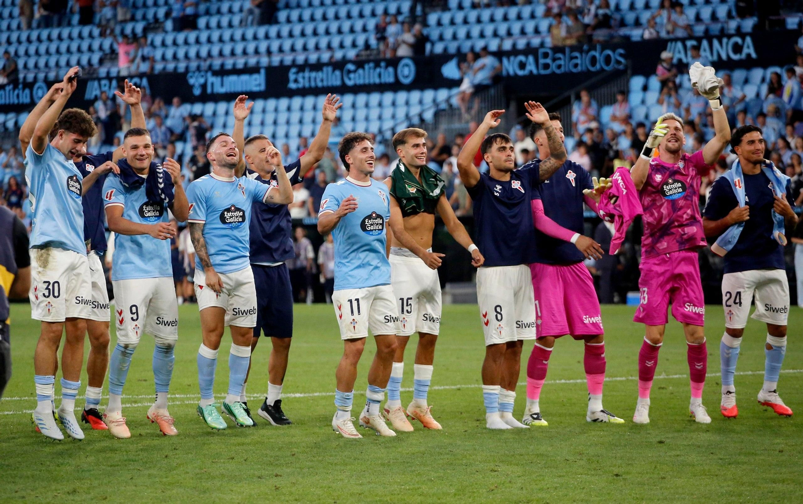 Galería | El partido entre Celta y Racing de Santander, en imágenes