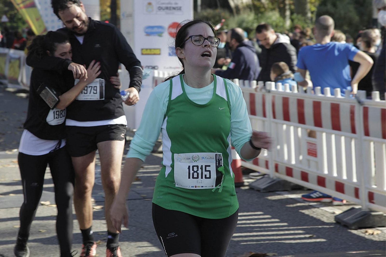 Agotada, pero satisfeita de roubarlle dun bico seis minutos á San Martiño de 2019 (MIGUEL ÁNGEL).