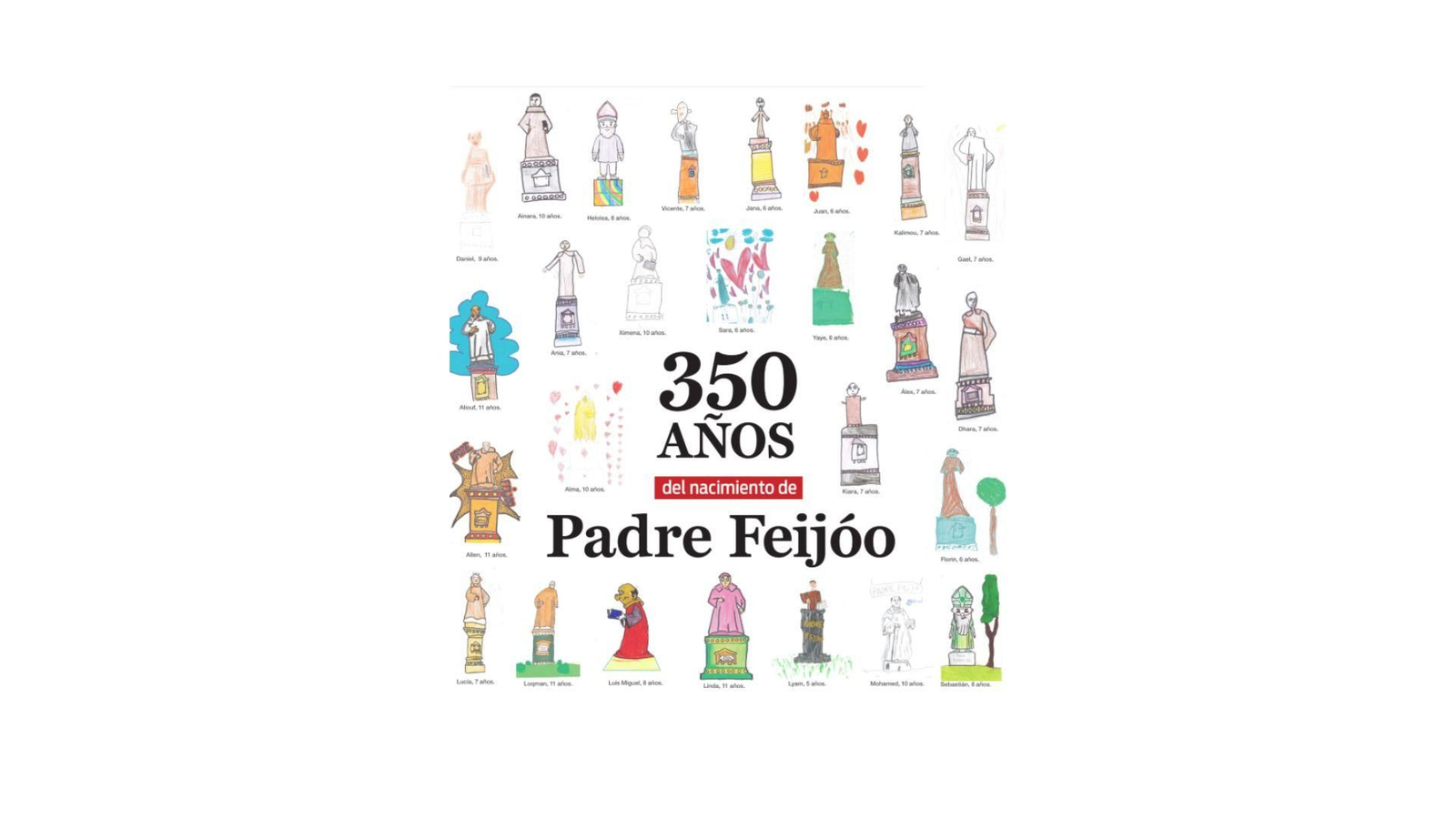 Dibujos realizados por el alumnado de Primaria del Colexio Plurilingüe Padre Feijoo-Zorelle.