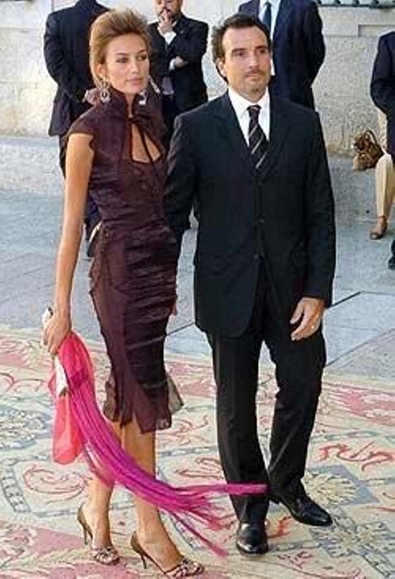 Nieves Álvarez y su marido