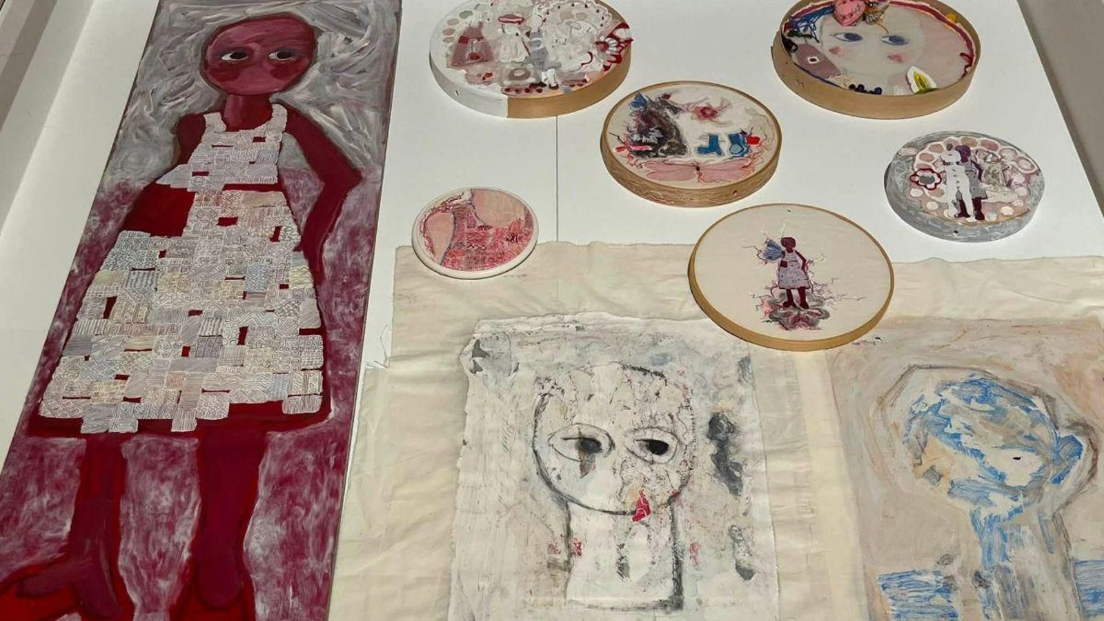 Retratos da nena que nunca te miraba aos ollos, e Círculos para a nena que nunca miraba aos ollos, 2004-5.