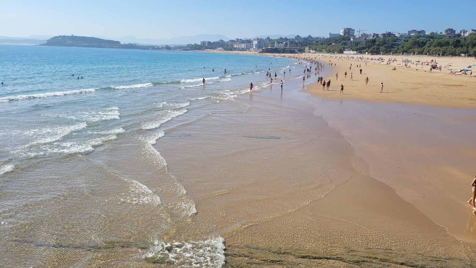Playa del Sardinero, en Santander.