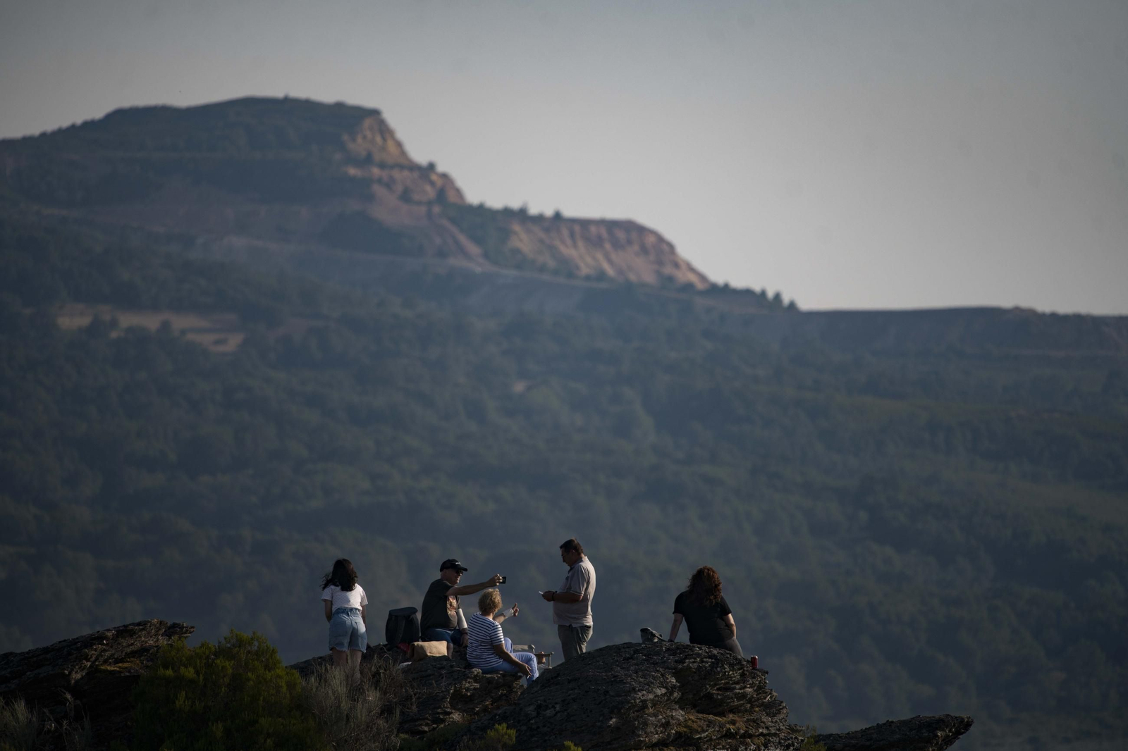 Galería | El observatorio de Trevinca, en A Veiga, vive una jornada histórica de eclipse