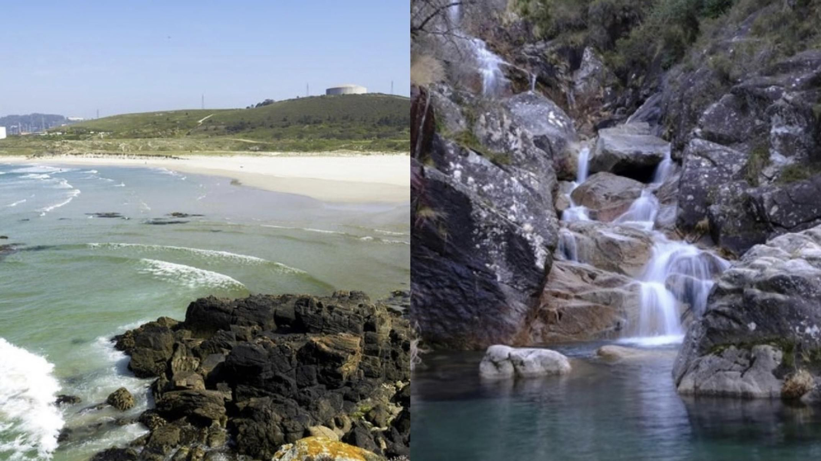 Playa de Sabón, Arteixo, y Corga da Fecha, Lobios.