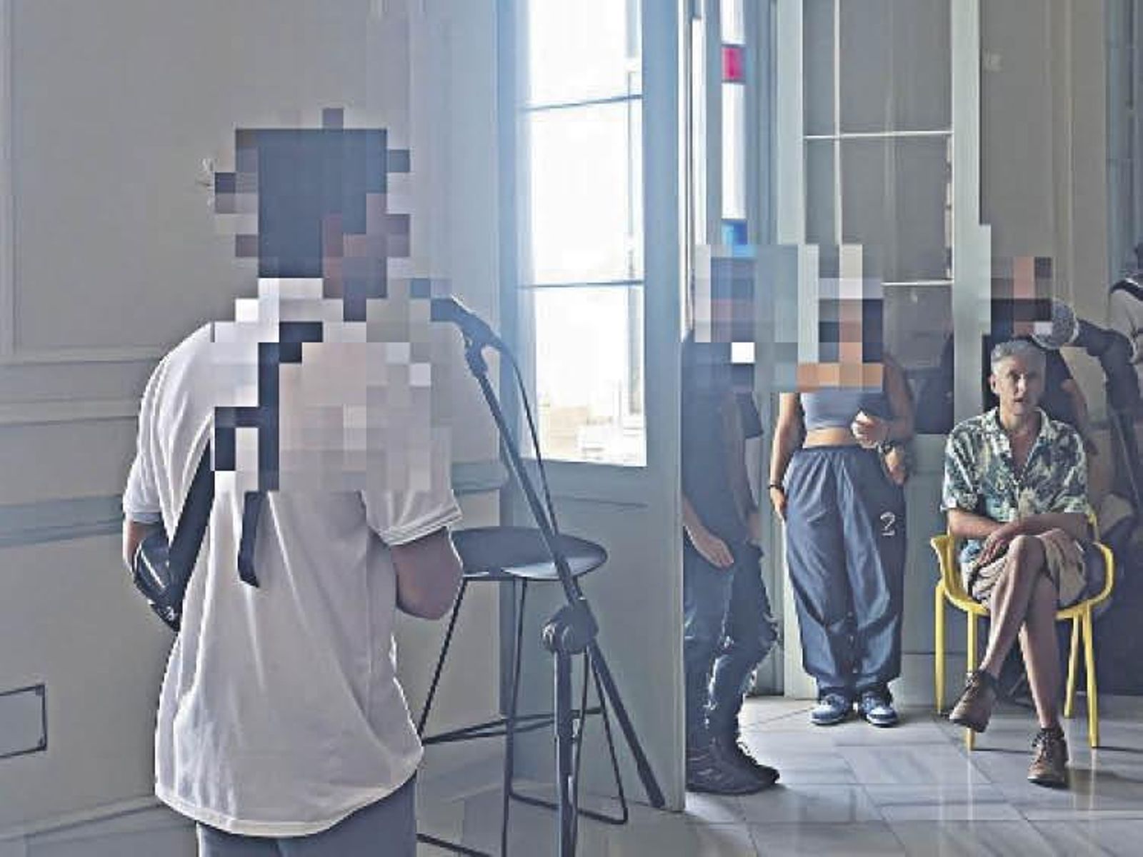 Martiño Ramos (al fondo) durante un evento cultural en octubre.