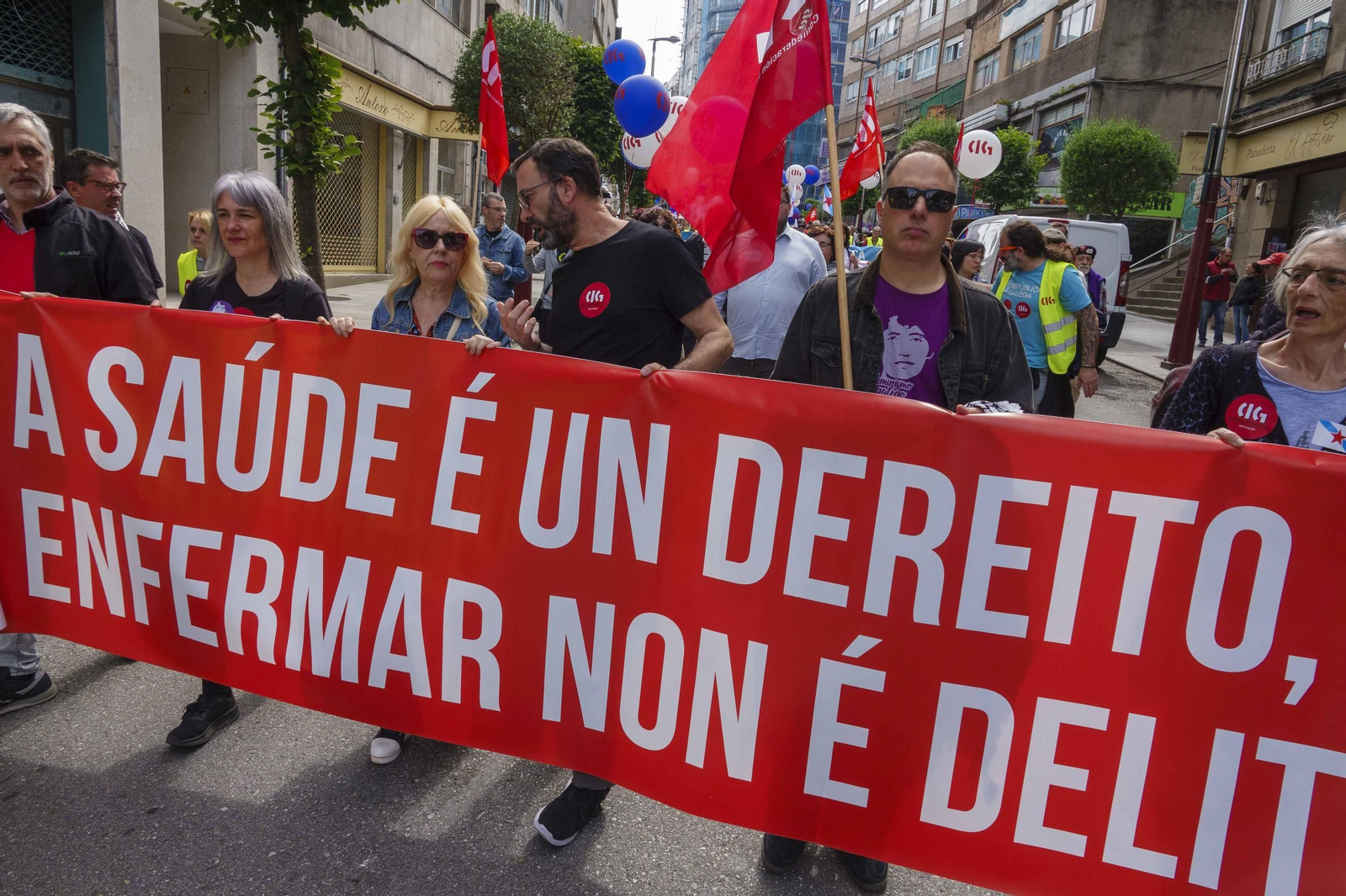 Galería | Jornada de reivindicaciones por el Día del Trabajador en Vigo