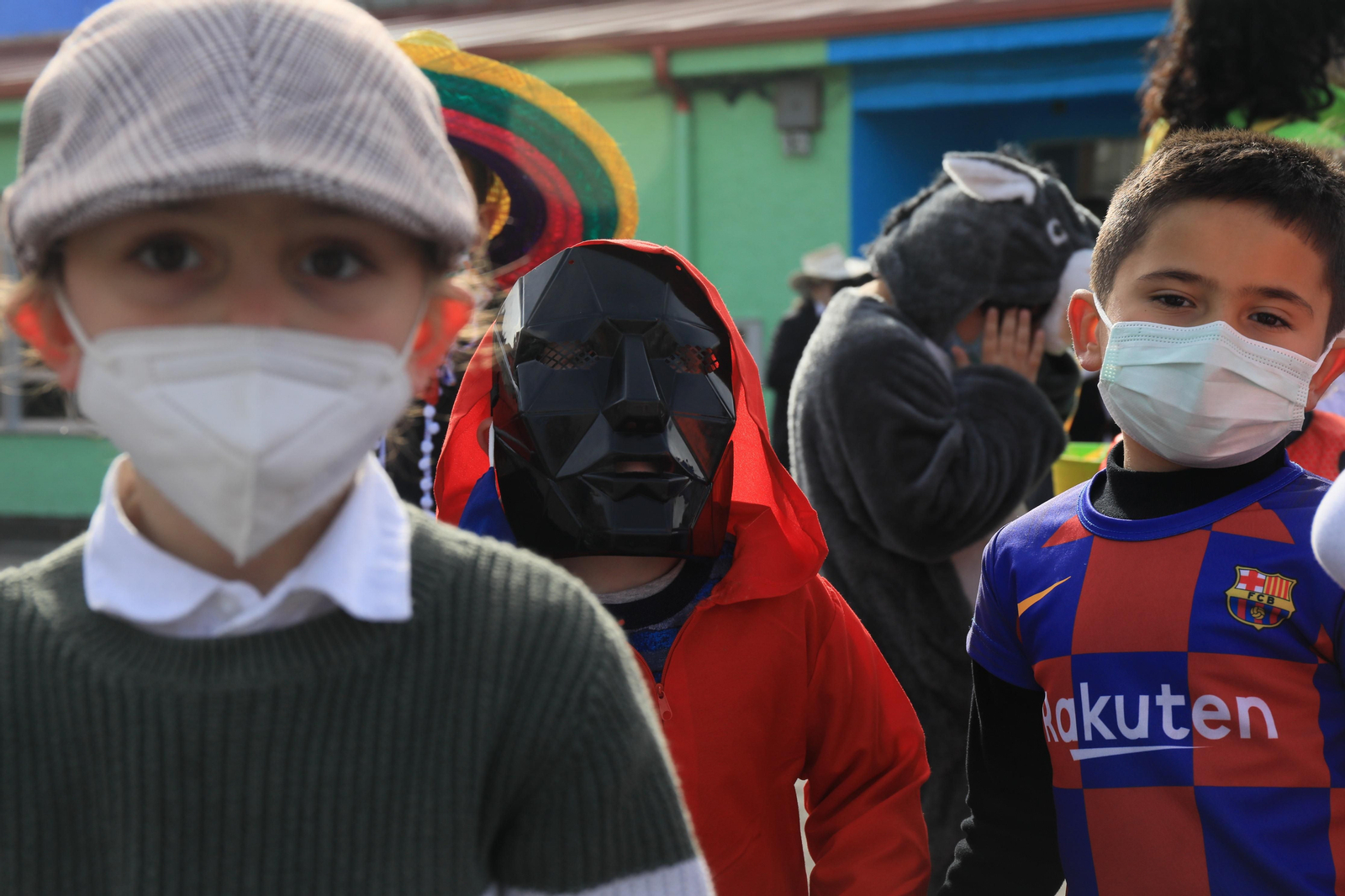 Desfile de entroido infantil en Cualedro. José Paz