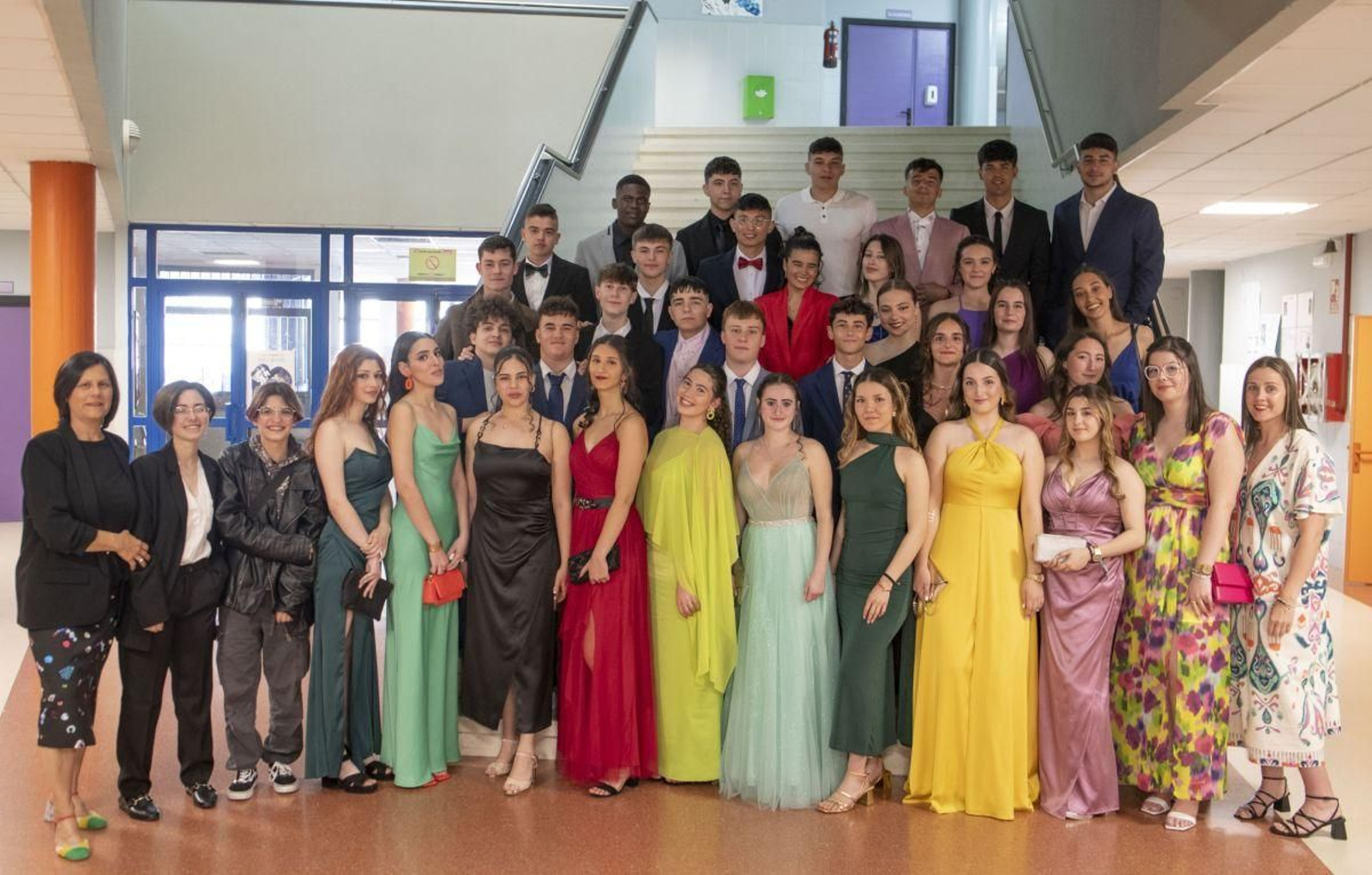 Alumnado de segundo de Bachillerato del IES Julio Prieto Nespereira (FOTO: XESÚS FARIÑAS).