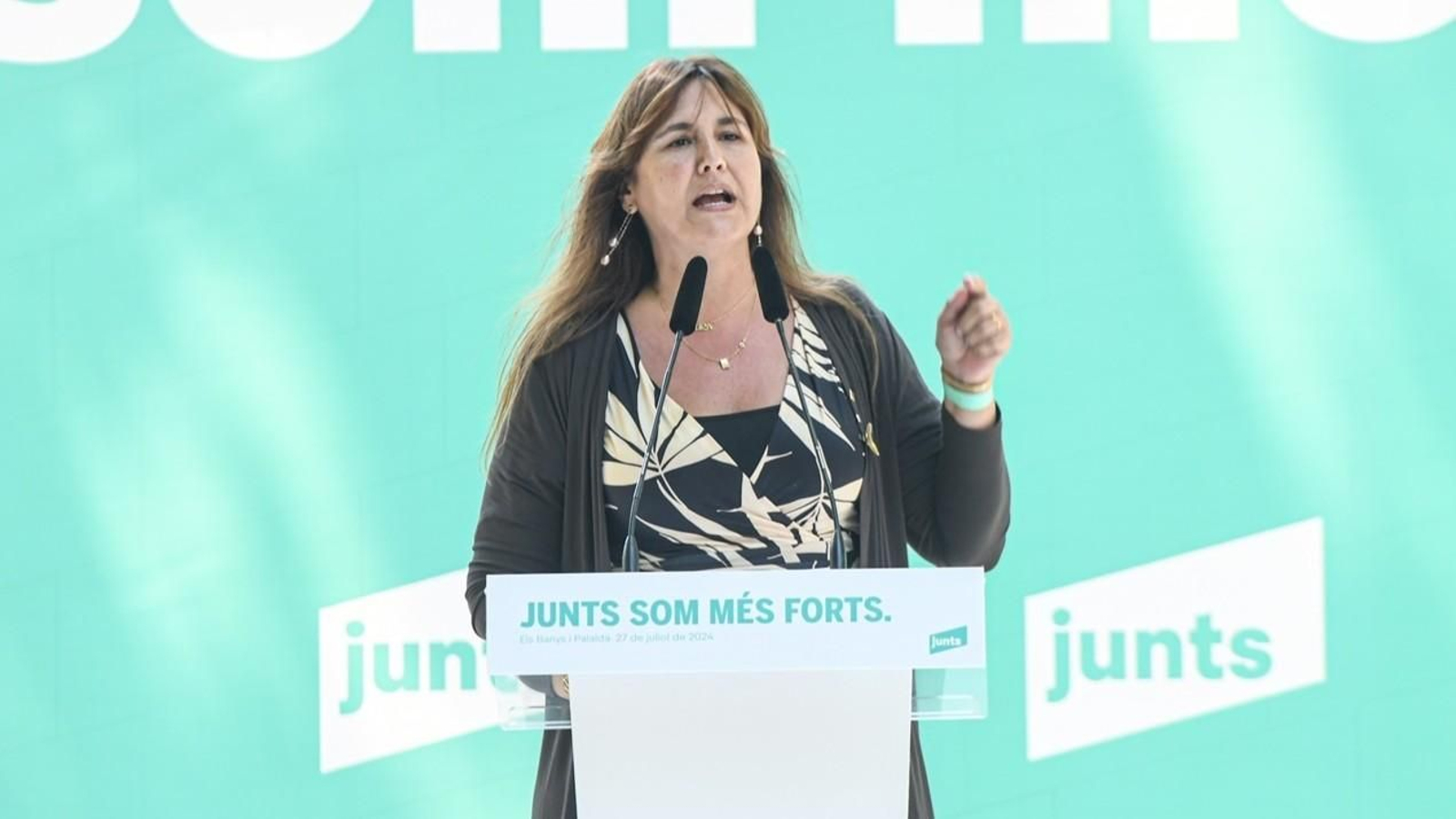 Imagen de archivo de Laura Borràs en un acto de Junts.