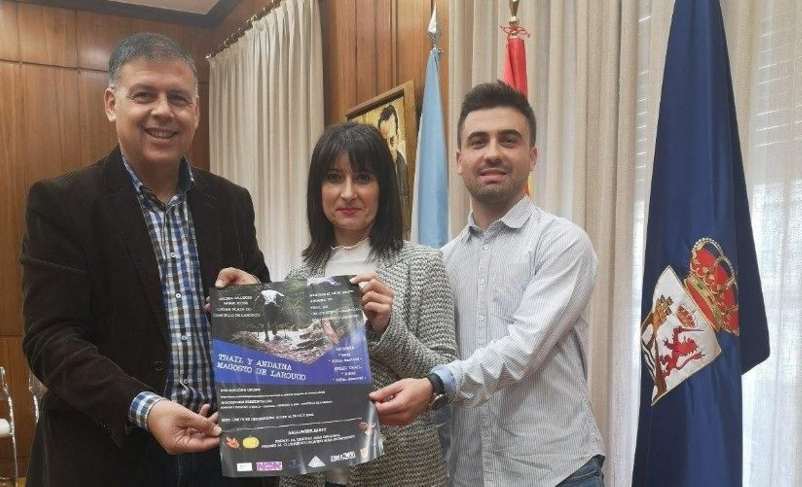 Bernardino González, Patricia Lamela y David Álvarez.