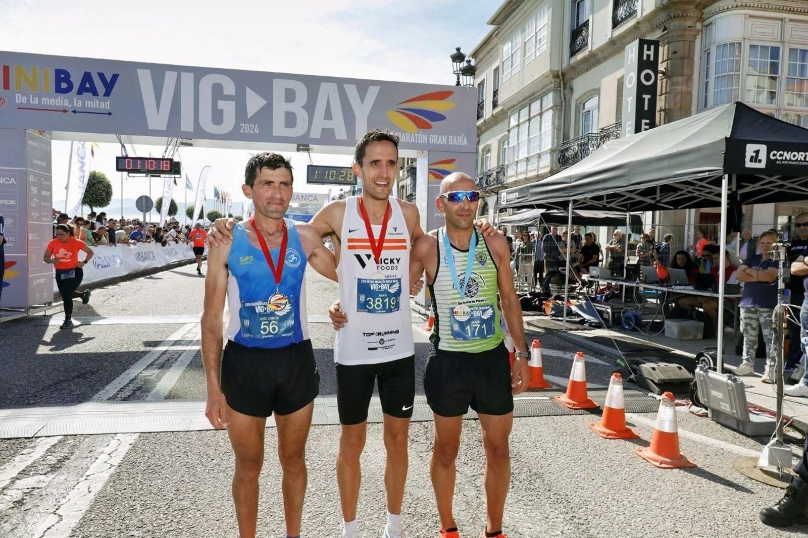 Ganadores de la Vig-Bay en categoría masculina..