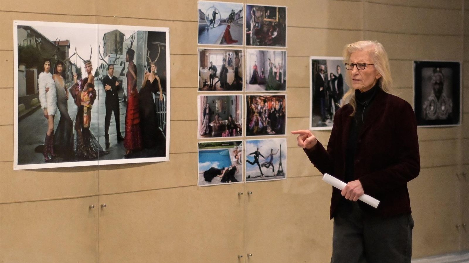 La fotógrafa Annie Leibovitz durante la presentación de la exposición ‘Wonderland’.