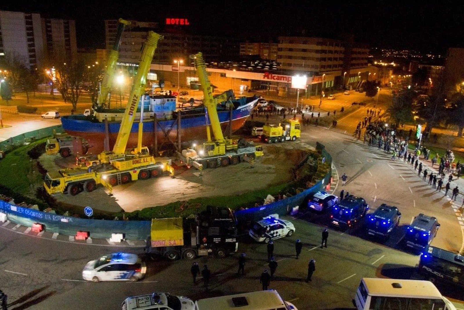 Traslado del barco Alfageme a Coia Foto Lanfoco 27