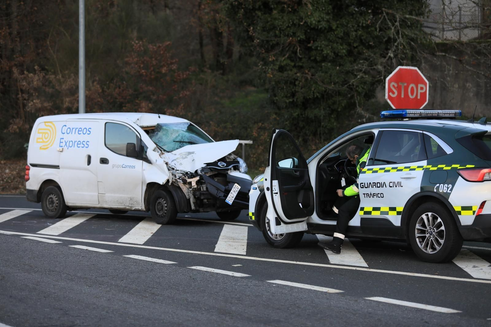 Accidente de tráfico en Esgos que se saldó la vida de un caballo