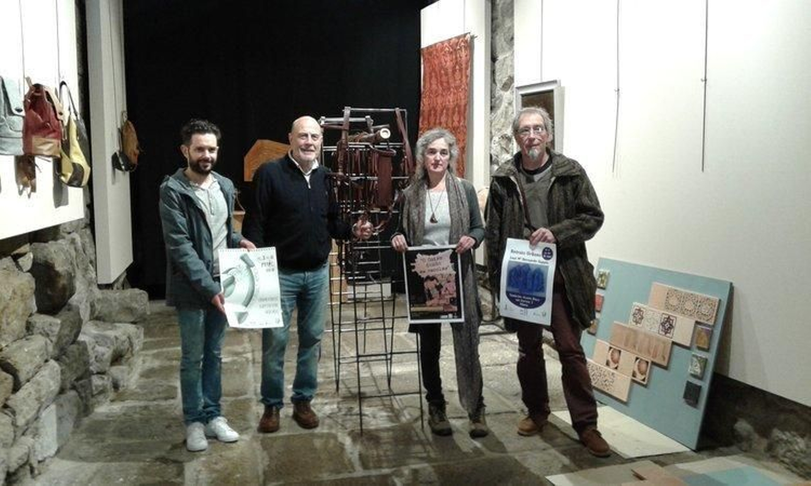 Juan Seara, Francisco García, Miriam Campomar y Ernesto Sánchez, ayer en A Paneira