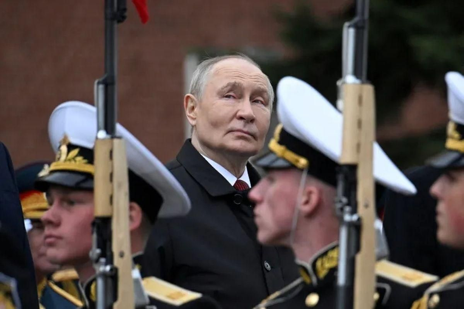 Vladimir Putin, presidente de Rusia, durante el desfile del Día de la Victoria.