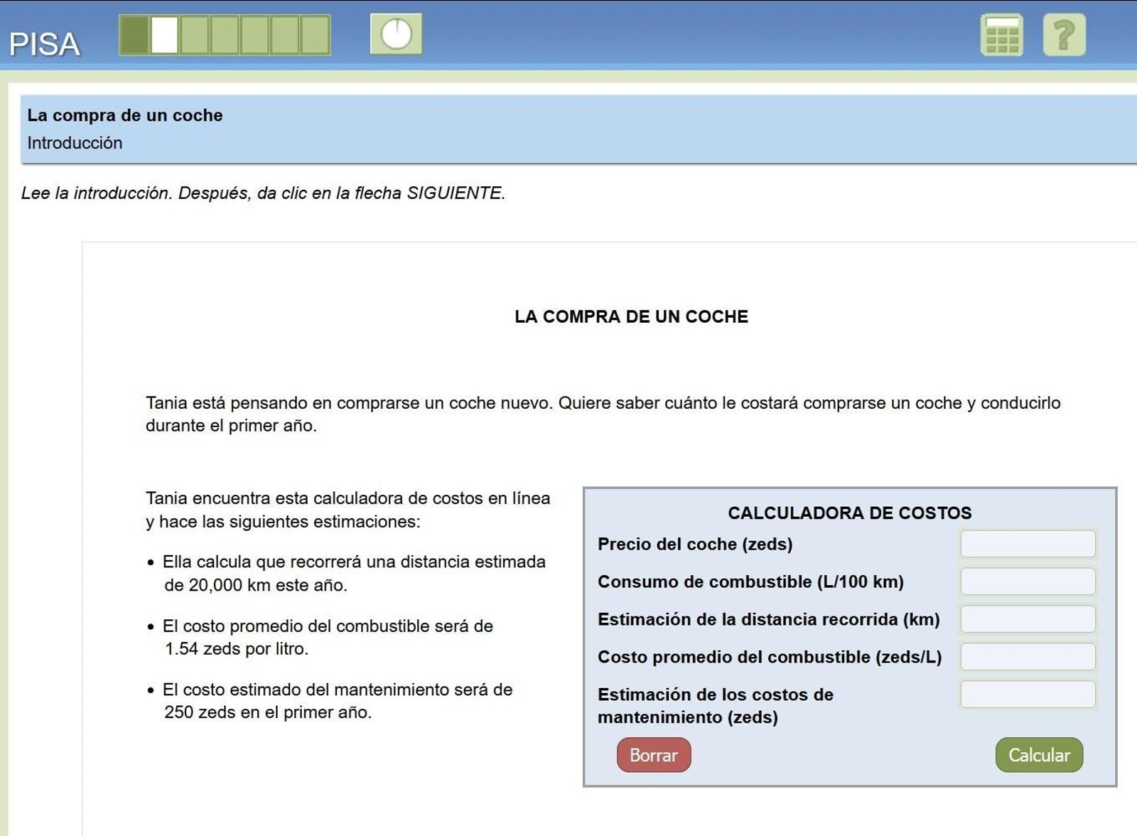 Cálculo de costes y depreciación ('La compra de un coche')
